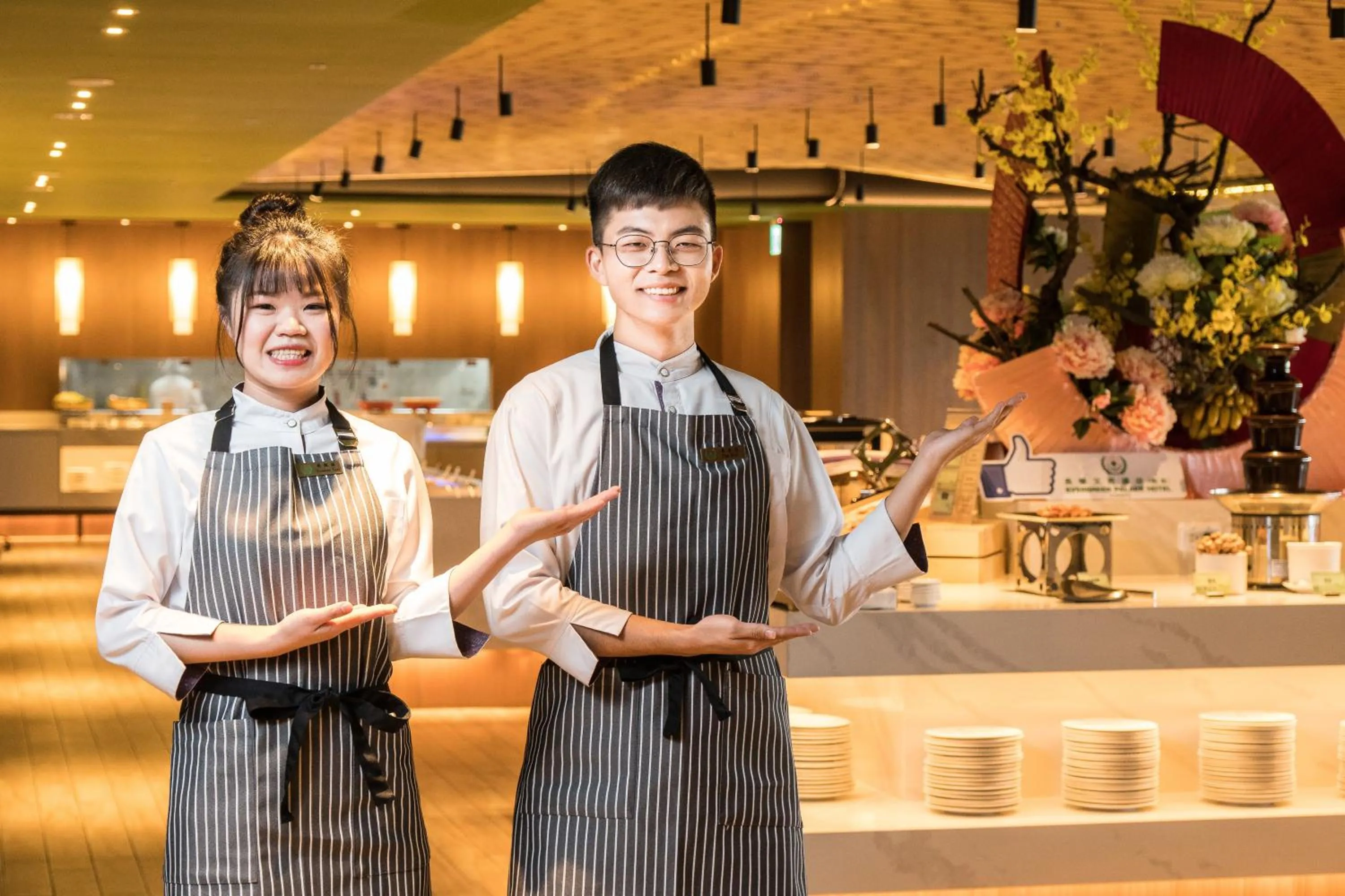 Staff in Evergreen Palace Hotel Chiayi