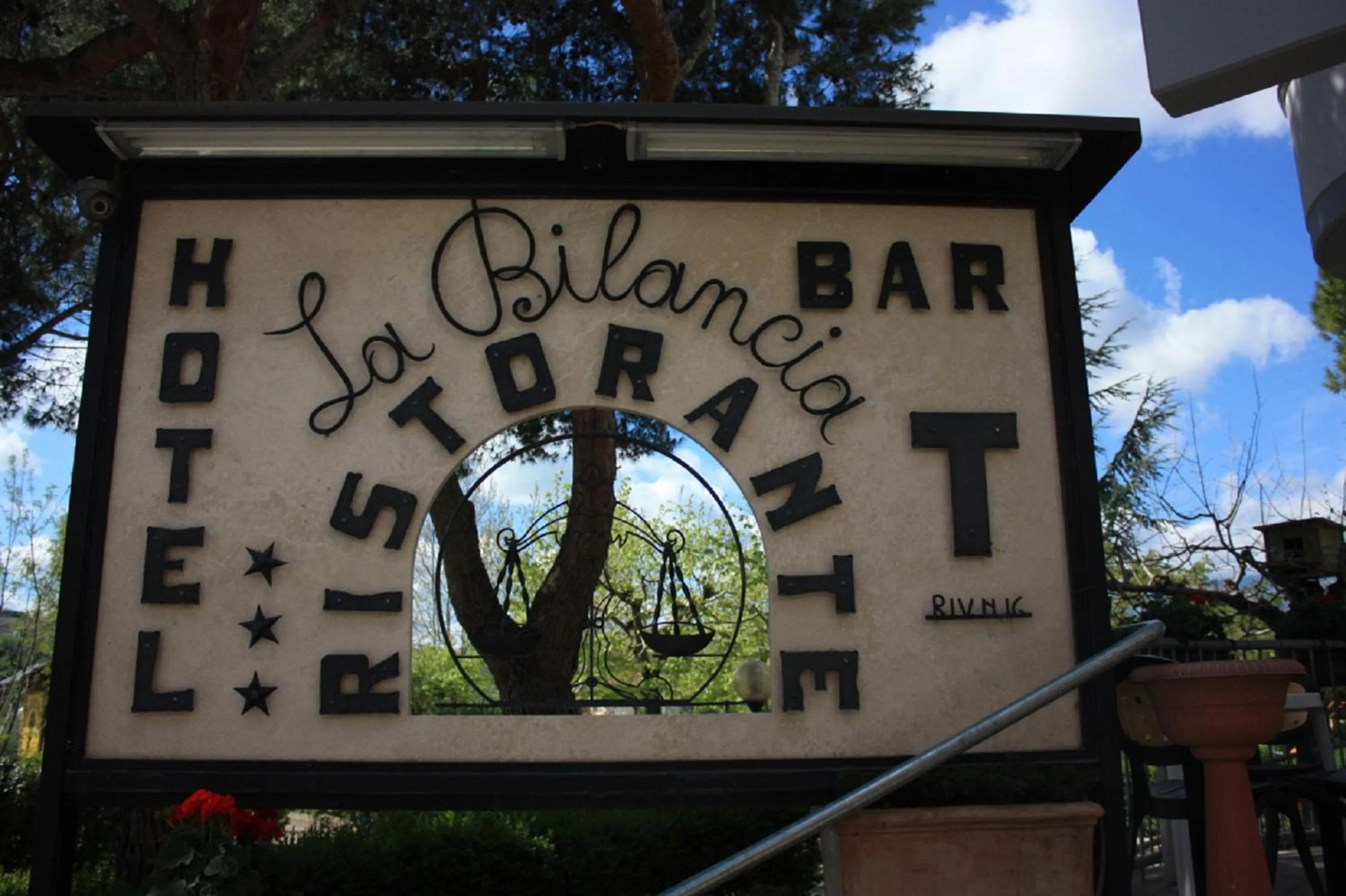 Decorative detail in Hotel Ristorante La Bilancia