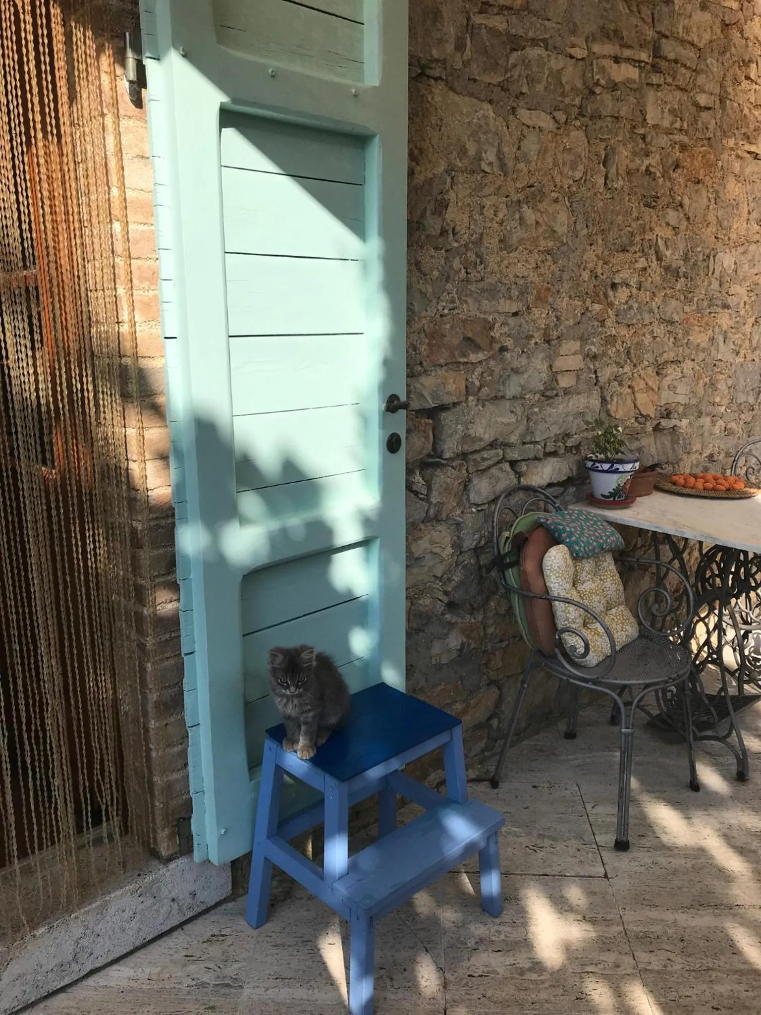 Patio in Country House Montecchio