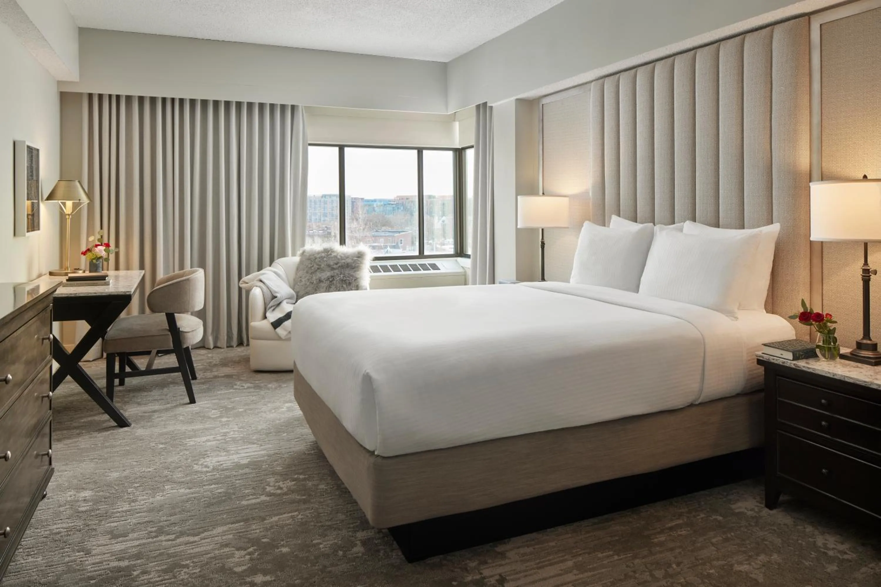 Bed in Capitol Hill Hotel