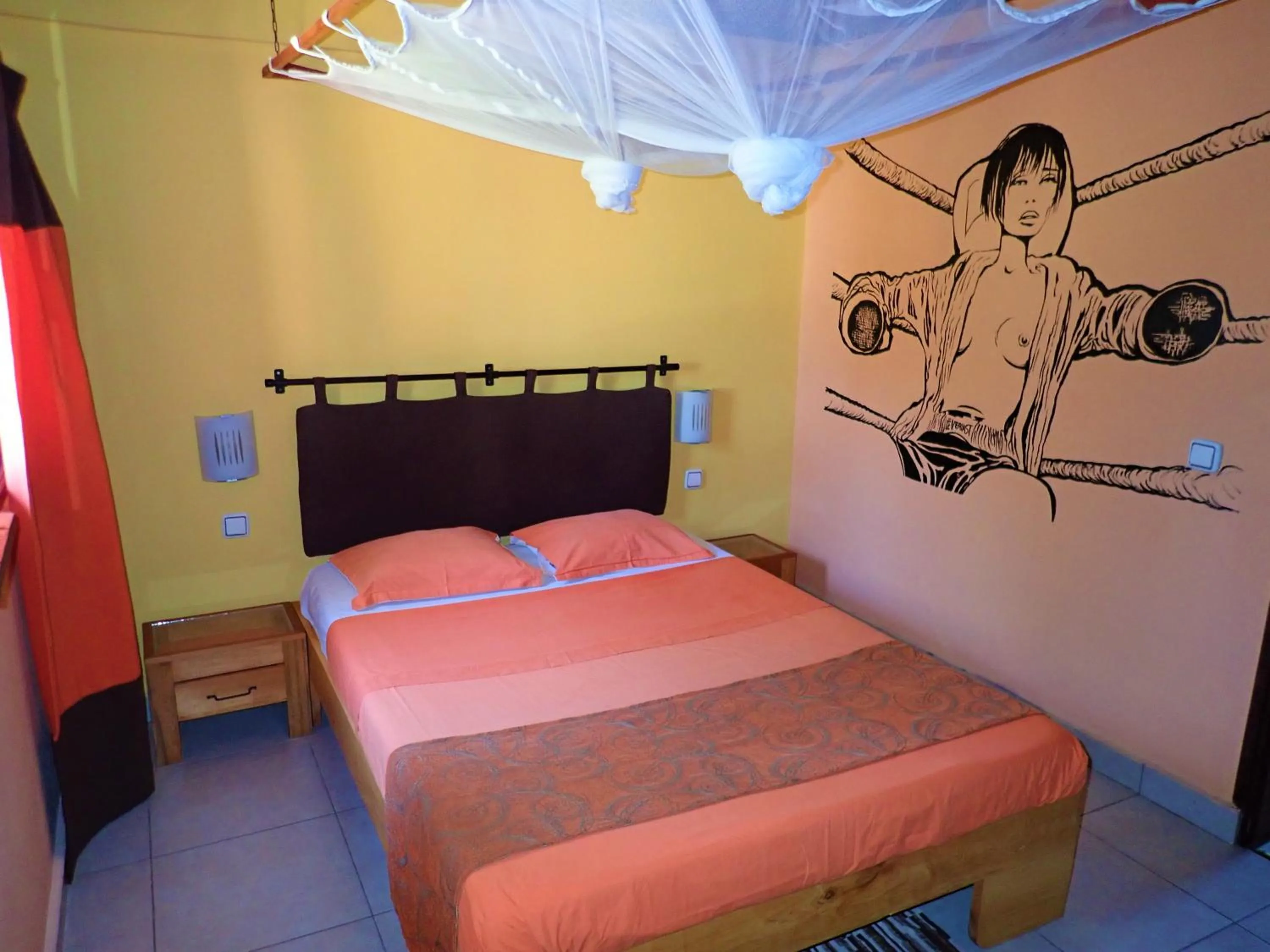 Bed in hotel trecicogne