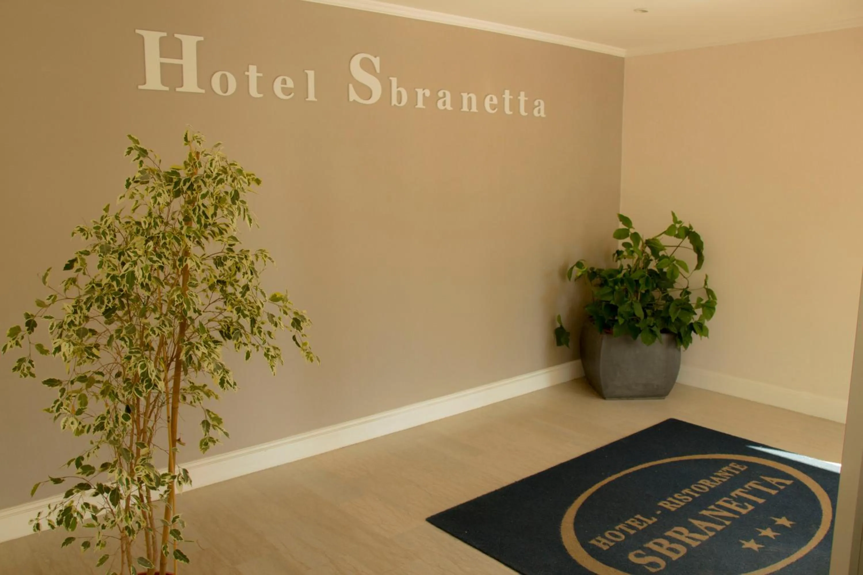 Lobby or reception in Hotel Ristorante Sbranetta