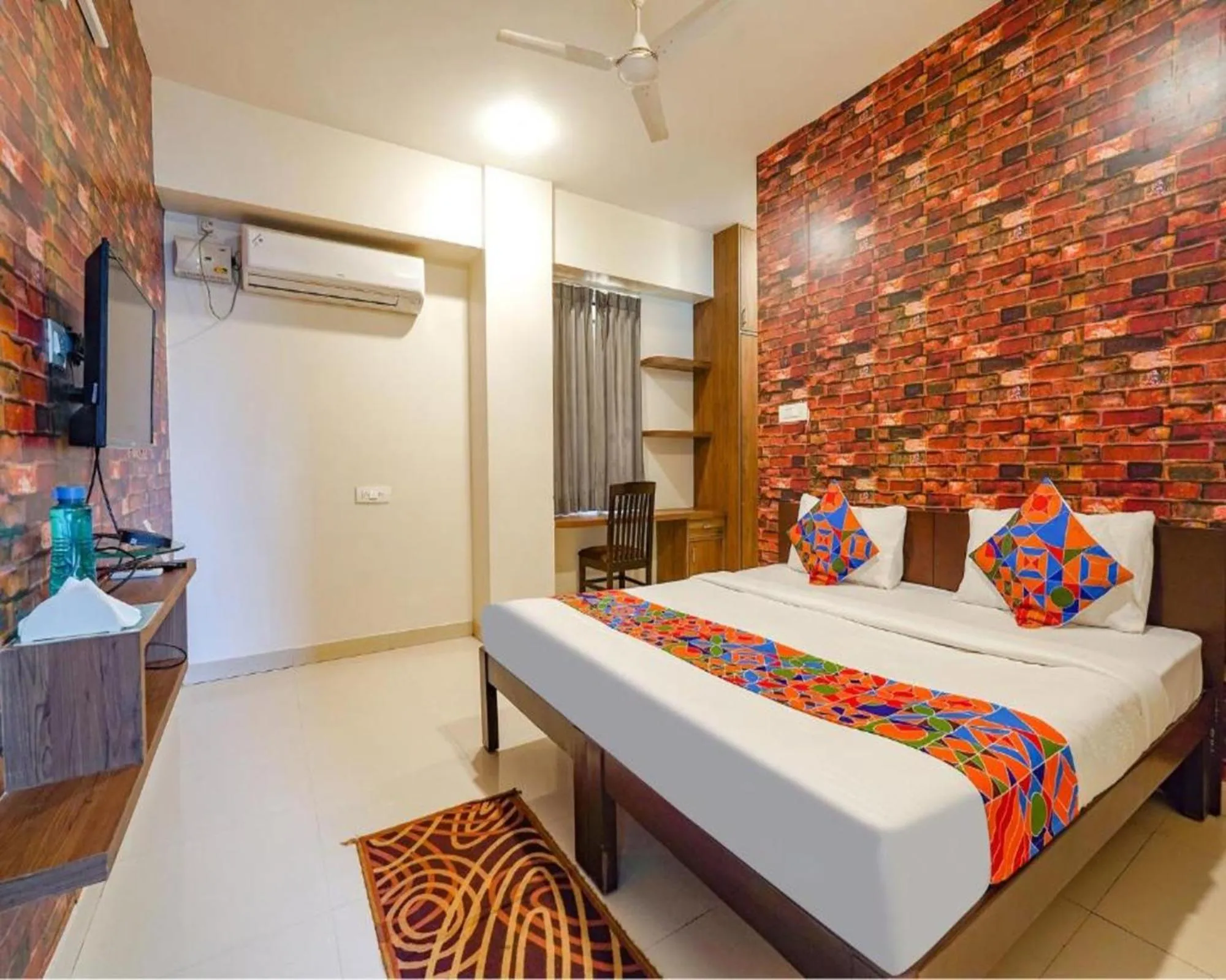 Bed in FabExpress Kings Suites HRBR Layout - Nr Manyata Tech Park