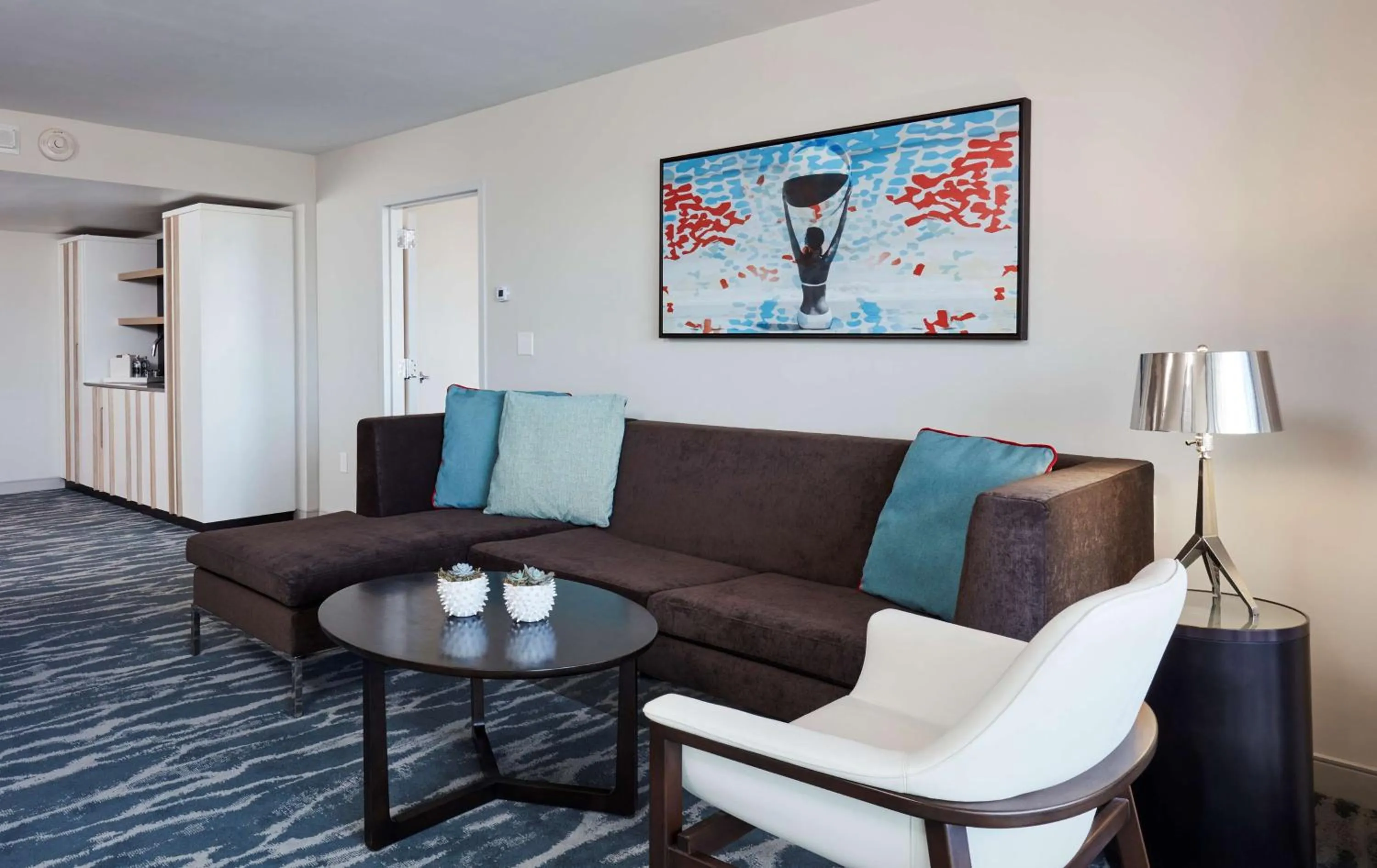 Living room in Waterstone Resort & Marina Boca Raton, Curio Collection by Hilton