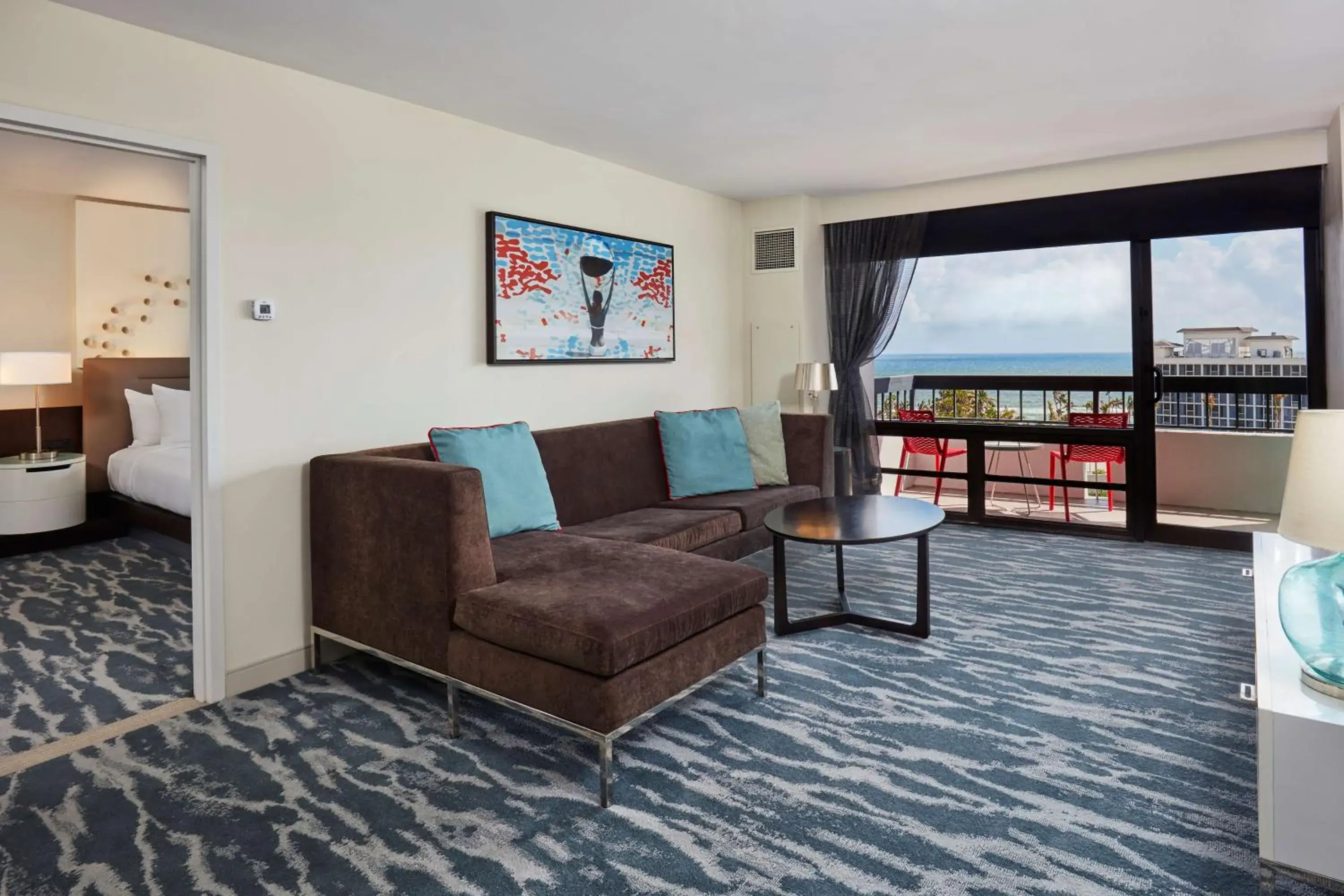 Two Room King Suite with Balcony and Water View in Waterstone Resort & Marina Boca Raton, Curio Collection by Hilton Two Room King Suite with Balcony and Water View in Waterstone Resort & Marina Boca Raton, Curio Collection by Hilton