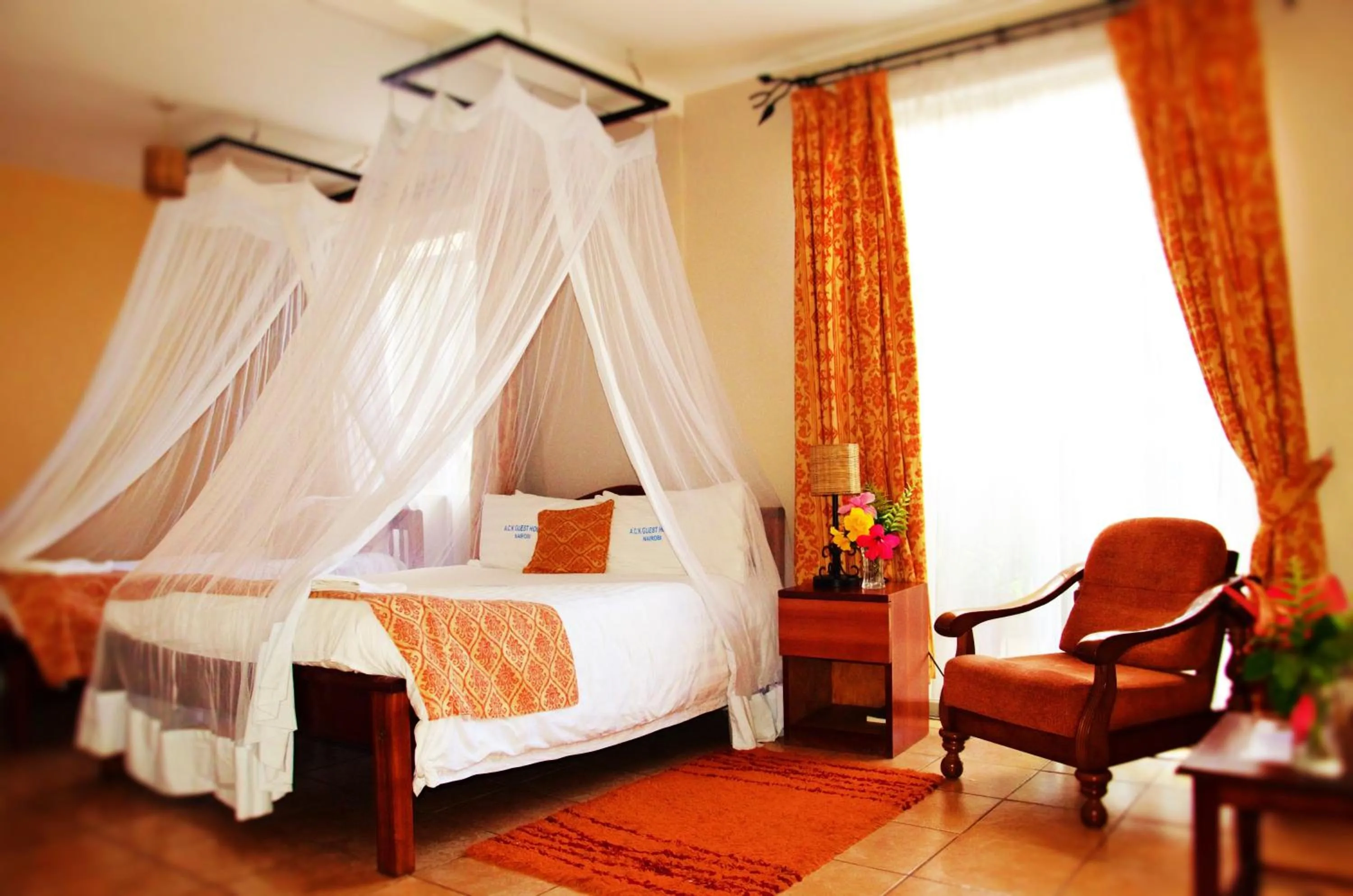 Bed in ACK Guest House Nairobi