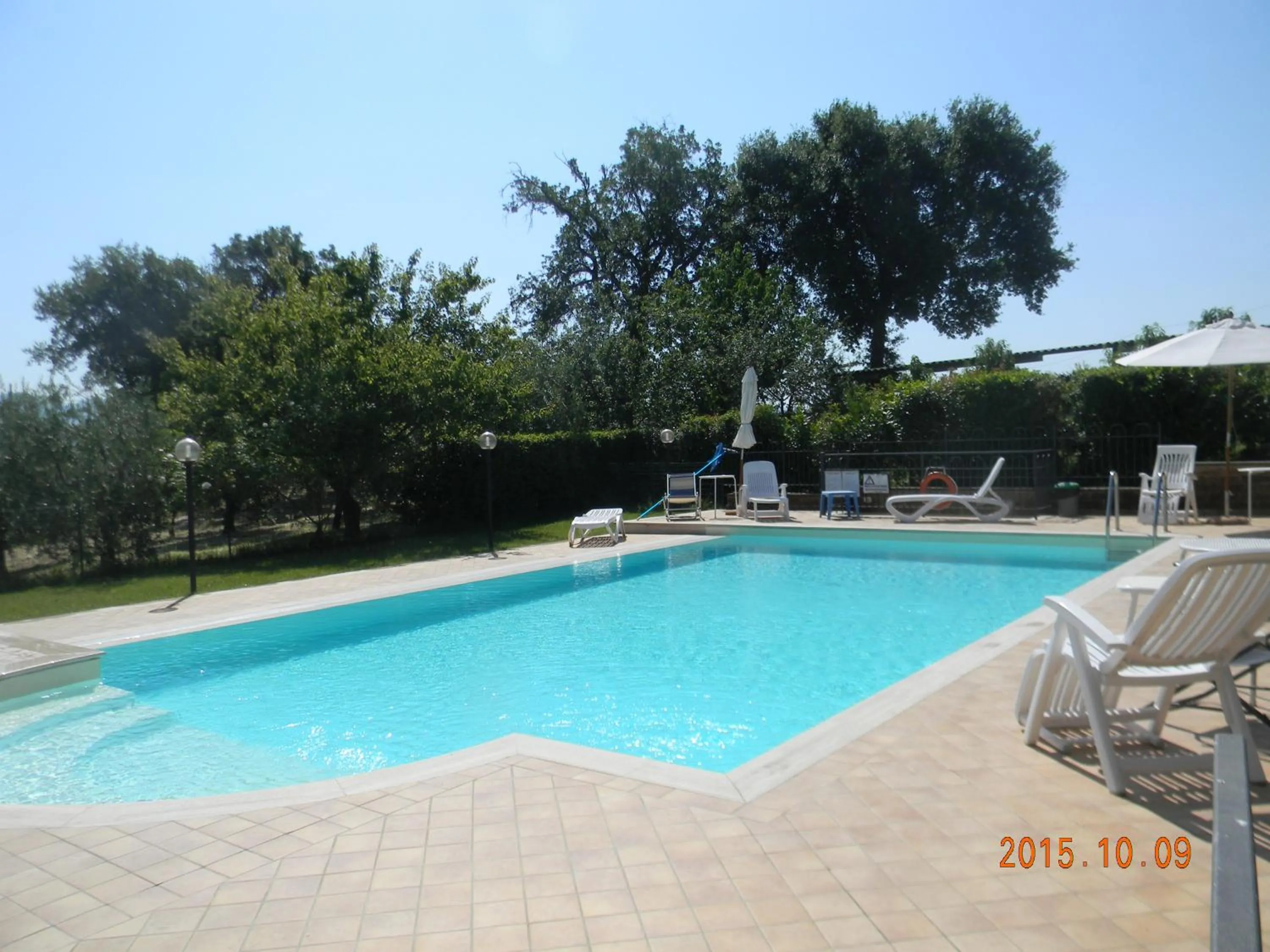 Pool view in Casa Vacanza Malescale