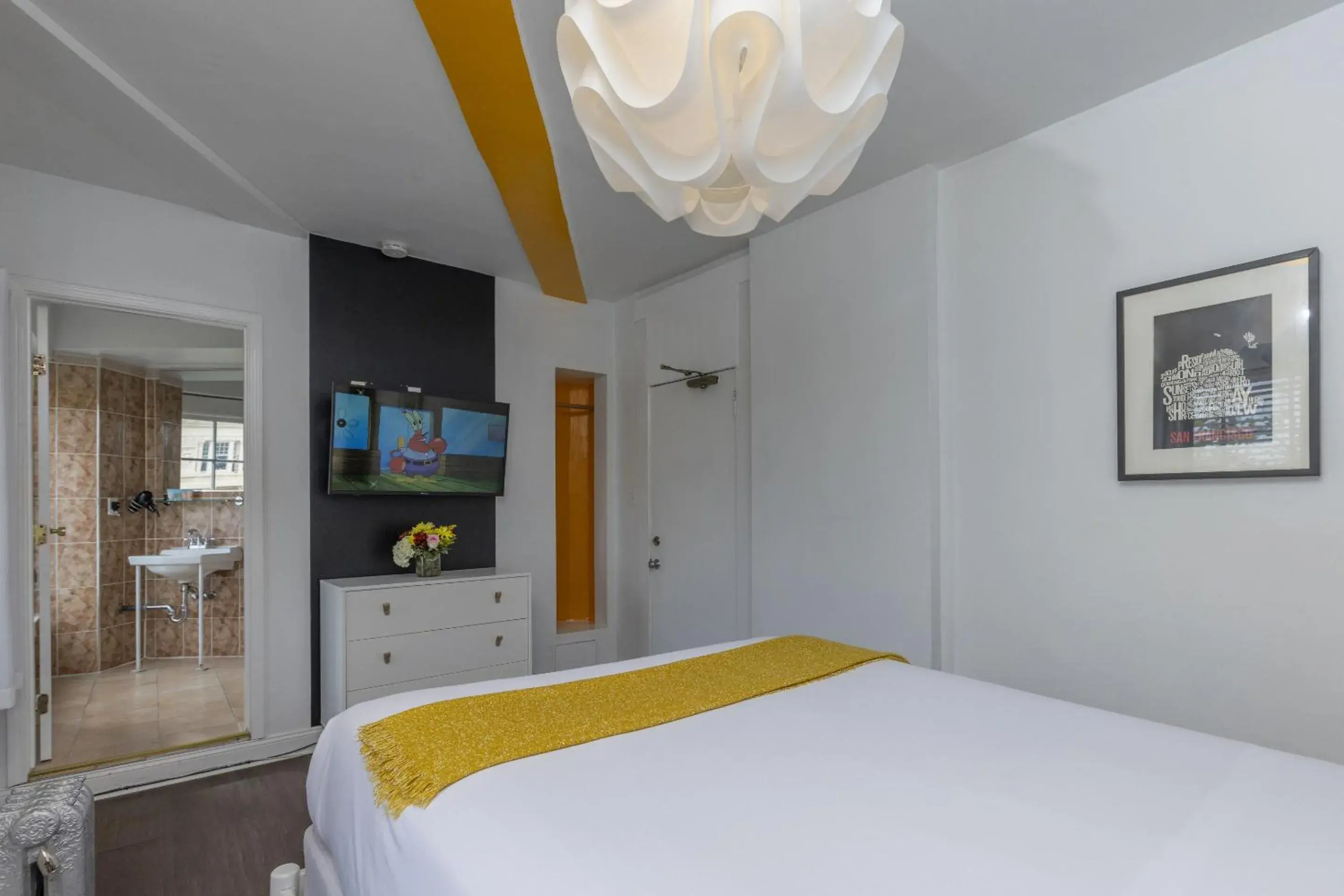 Bedroom, Bed in Edwardian Hotel Bedroom, Bed in Edwardian Hotel