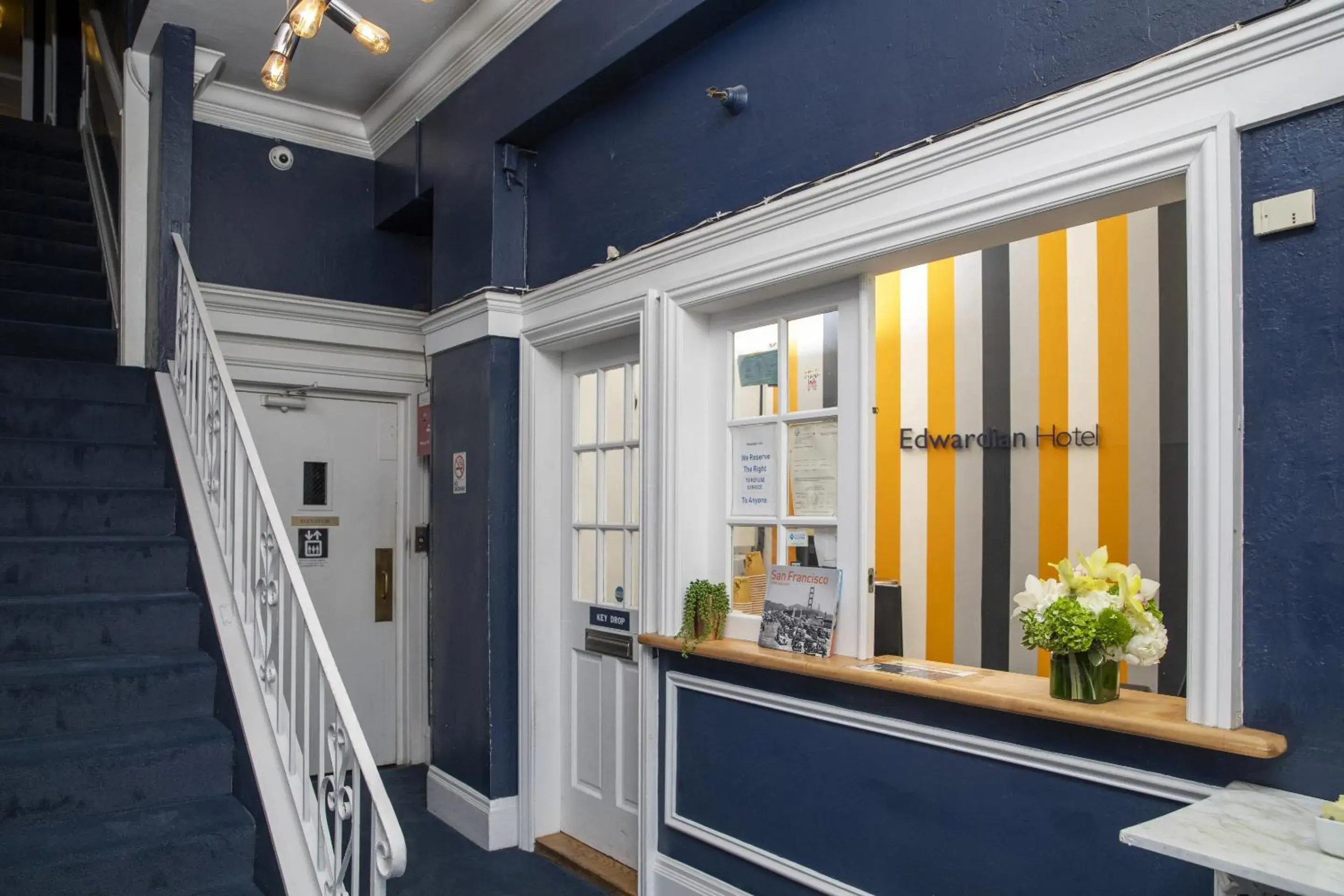 Lobby or reception in Edwardian Hotel Lobby or reception in Edwardian Hotel