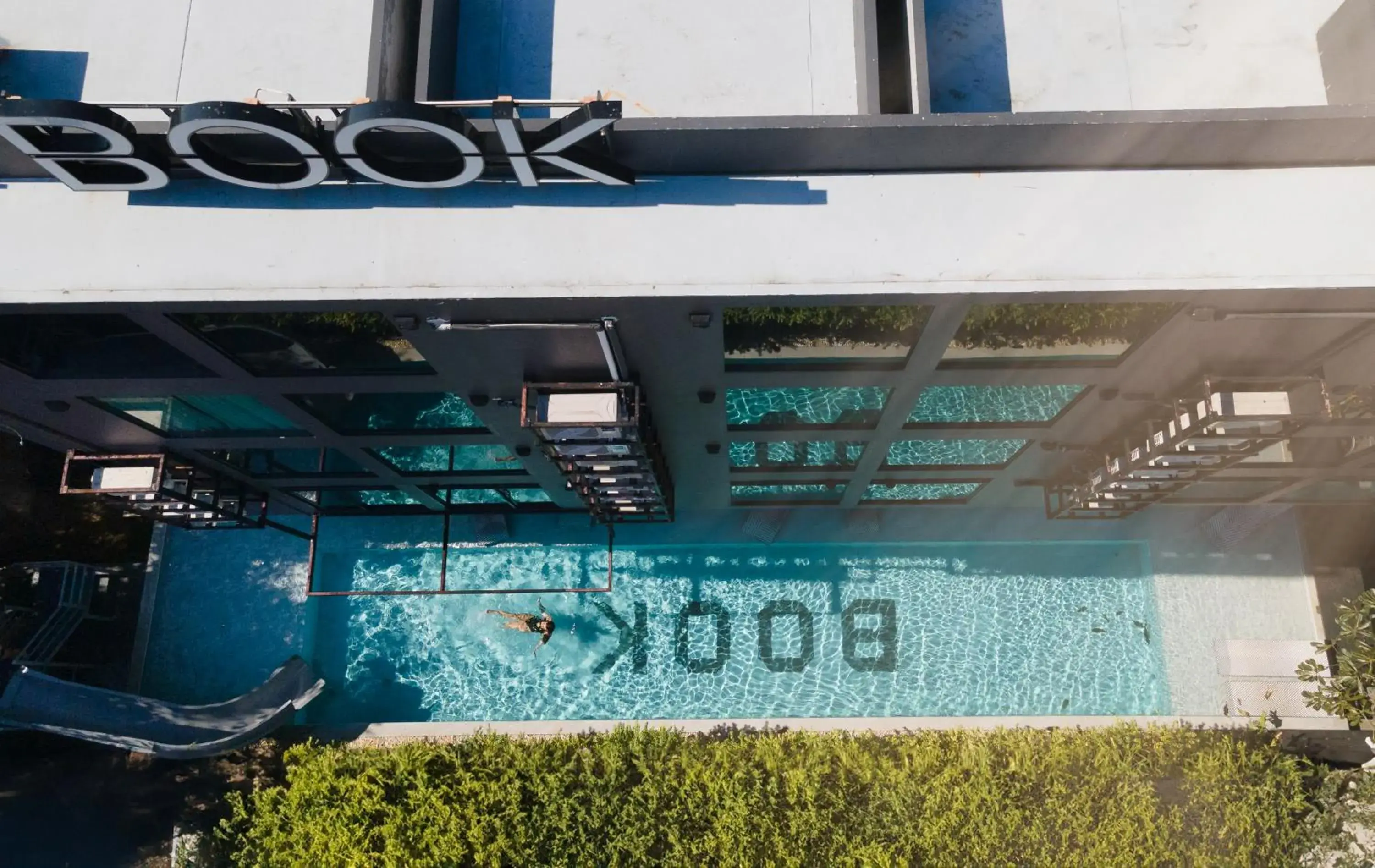 Pool view in BOOK Design Hotel Pool view in BOOK Design Hotel