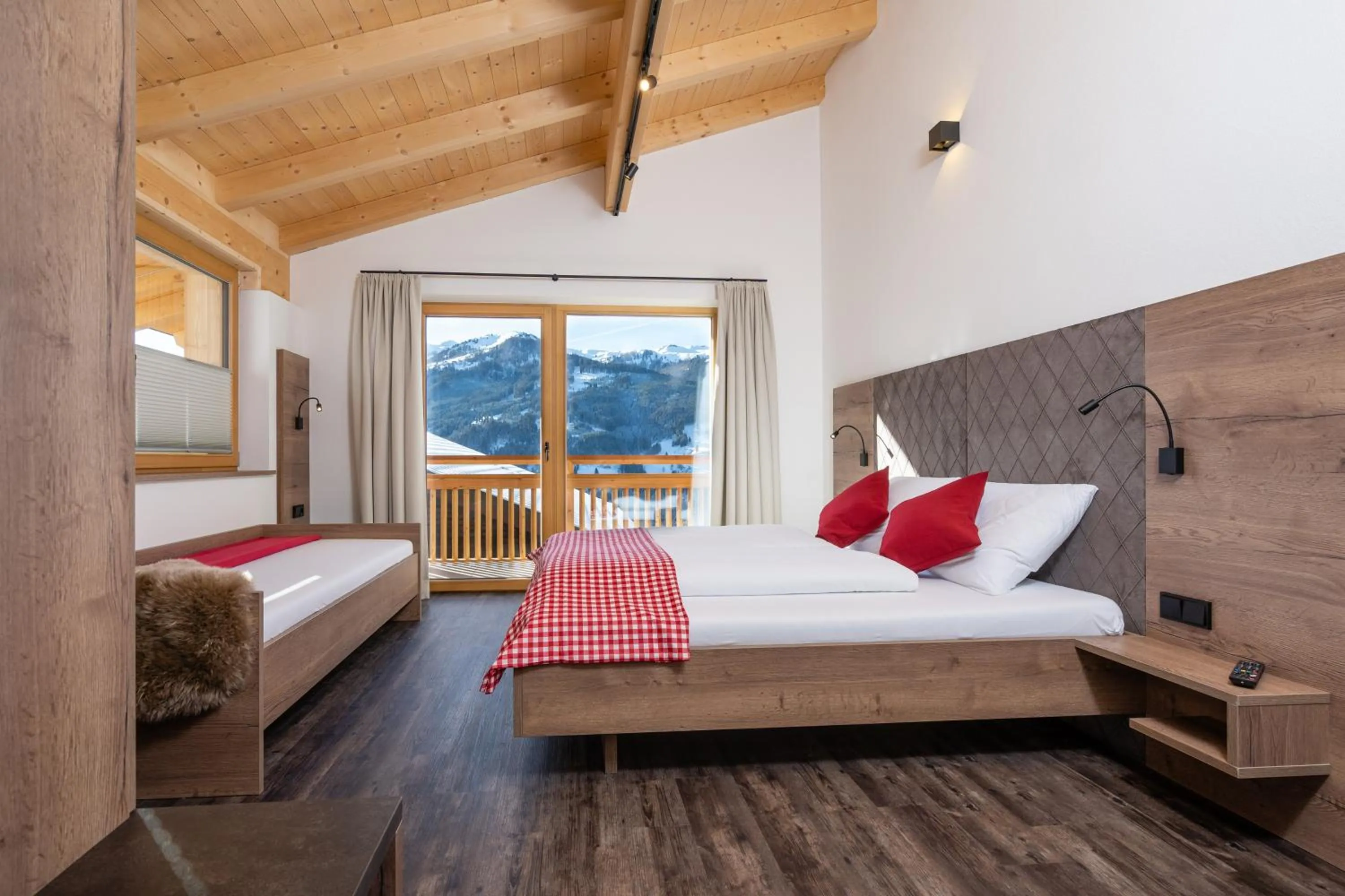 Bed in Bergappartements Pröll