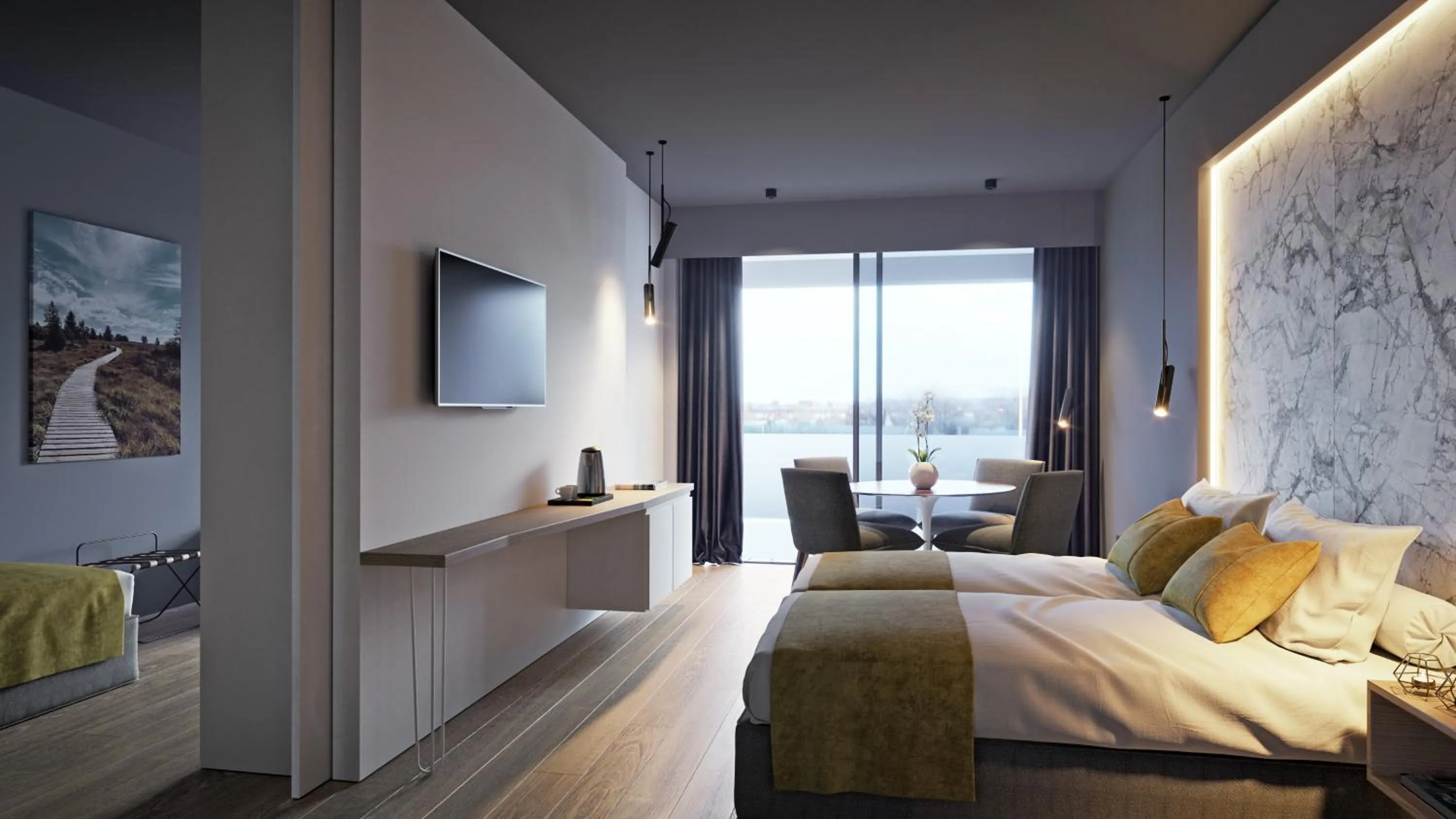 Photo of the whole room, Bed in MY HOTEL MALMEDY