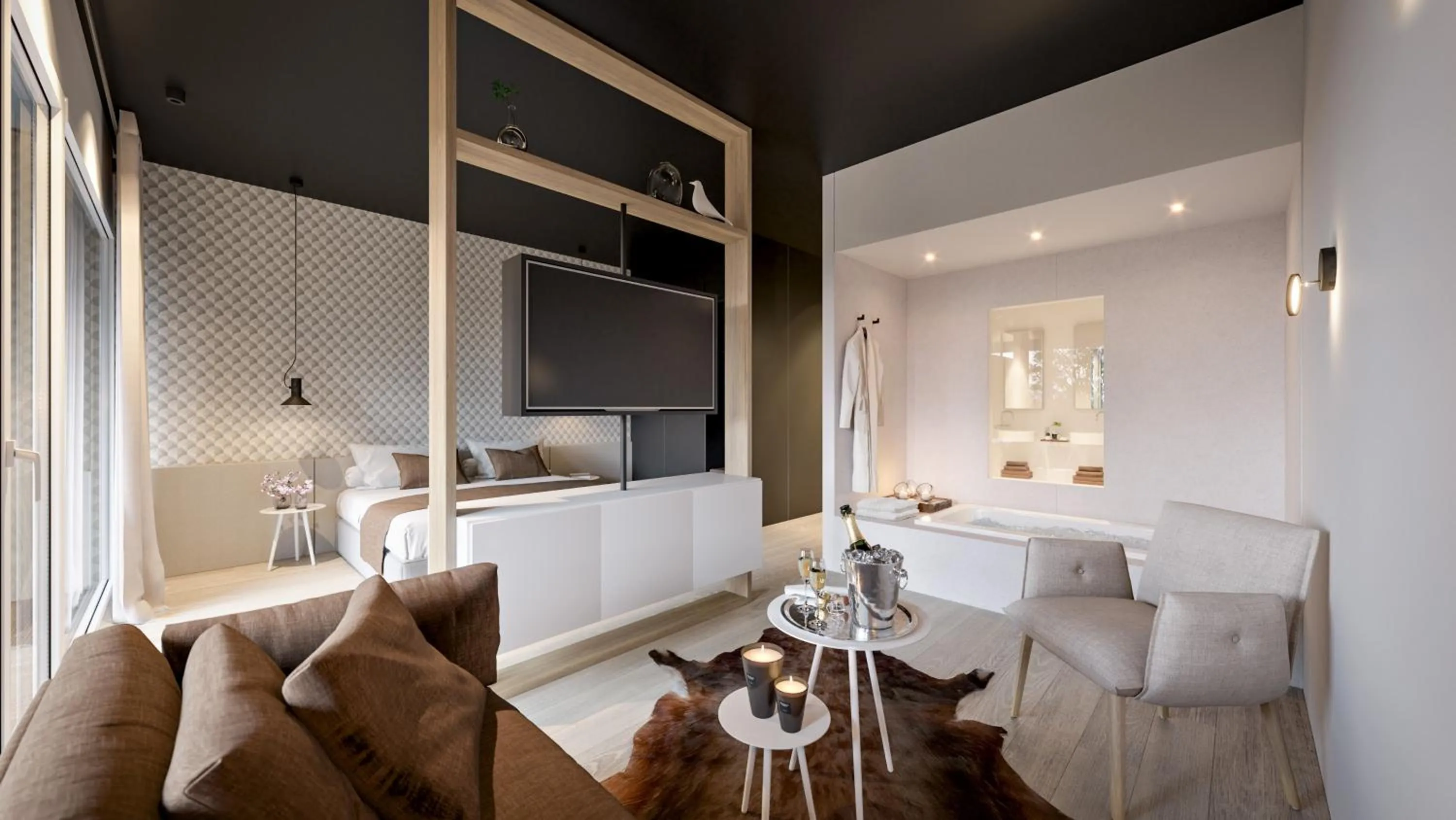 Photo of the whole room, Bed in MY HOTEL MALMEDY