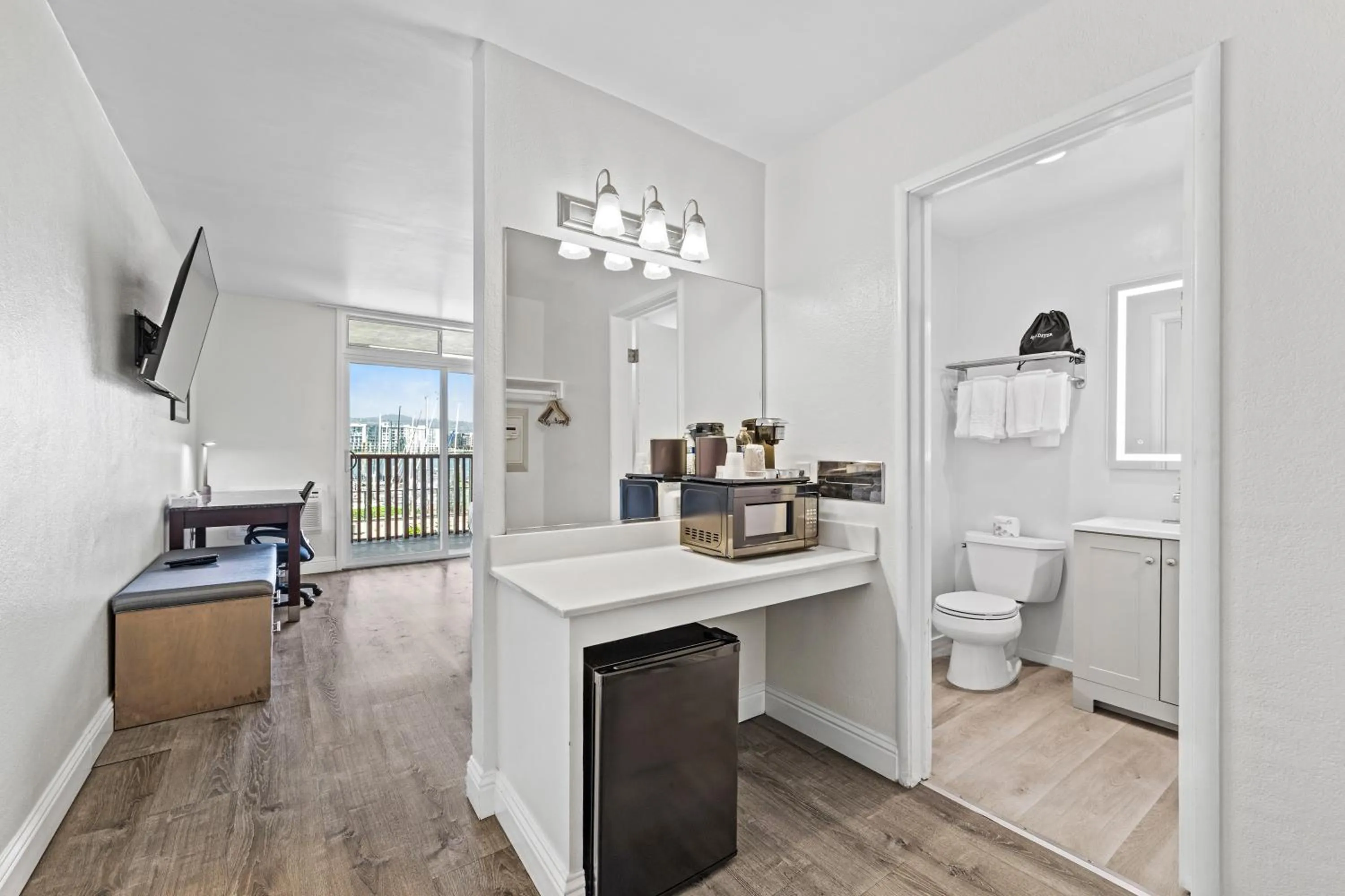 Bathroom in Marina Village Inn