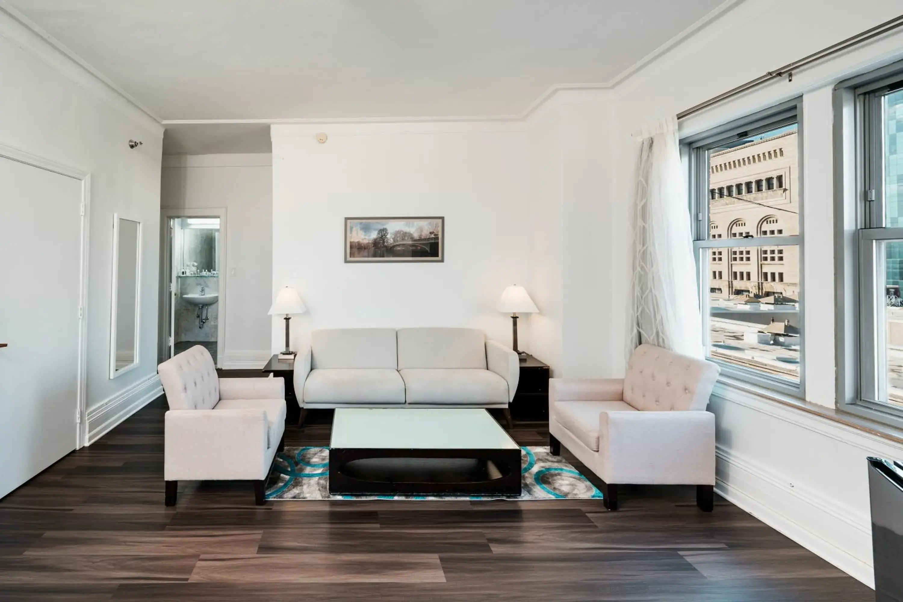 Seating area, Bed in Congress Plaza Hotel Chicago Seating area, Bed in Congress Plaza Hotel Chicago