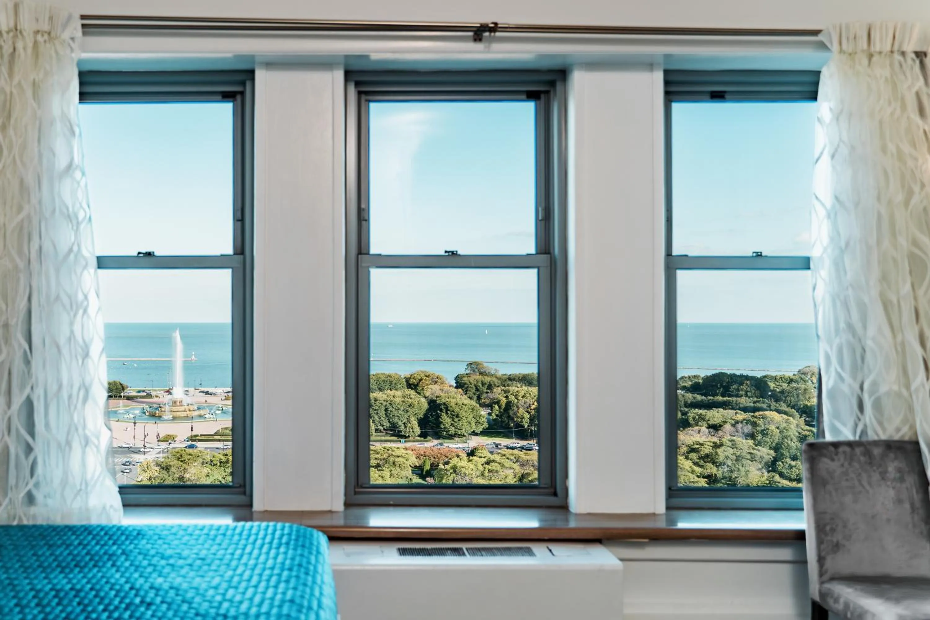 Lake view in Congress Plaza Hotel Chicago