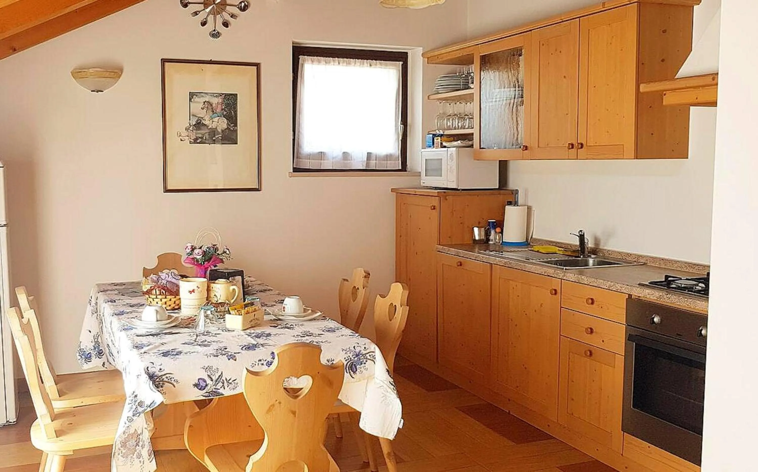 Kitchen or kitchenette in Bed & Breakfast Paradiso