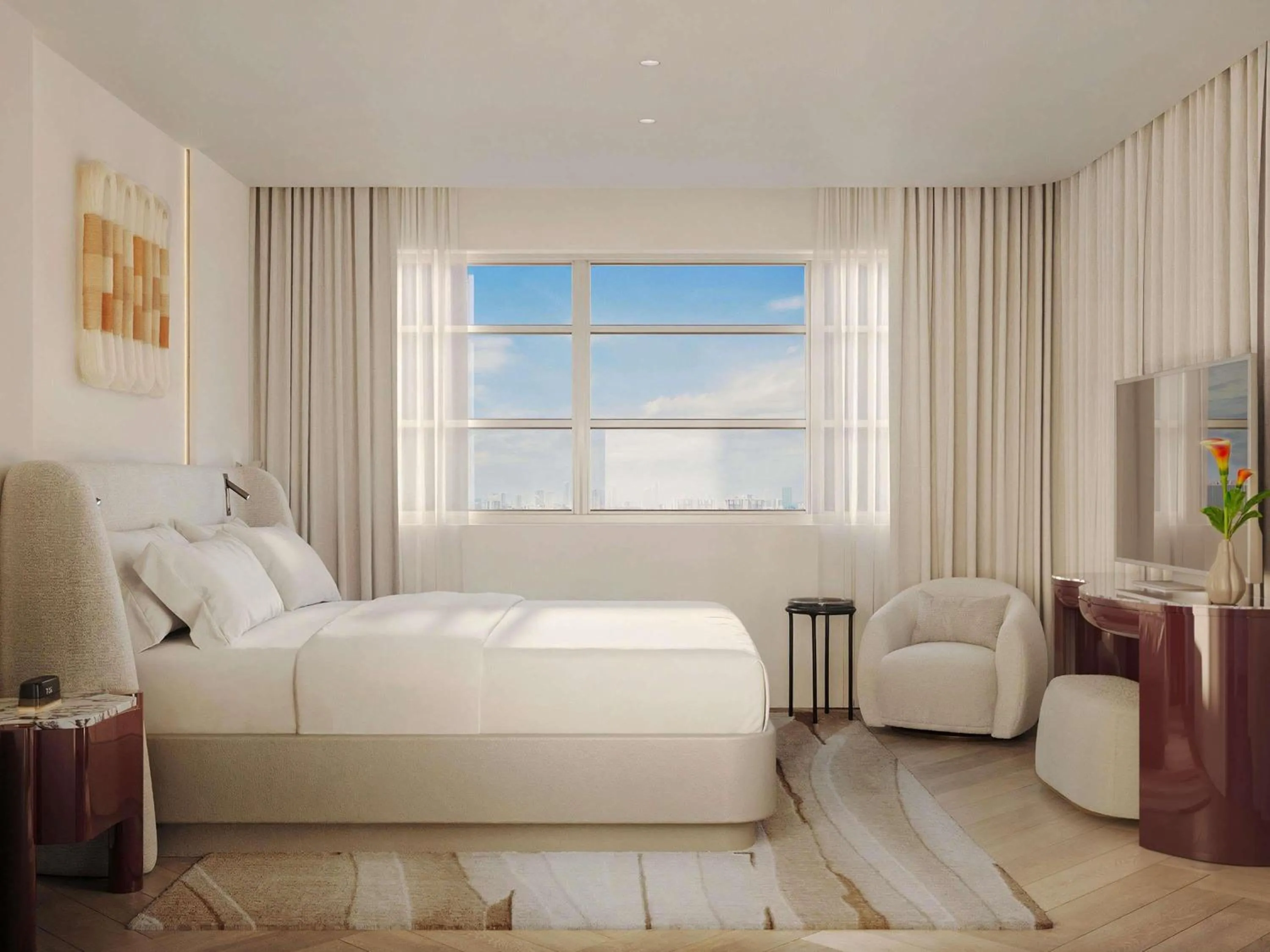 Bedroom, Bed in Delano Miami Beach