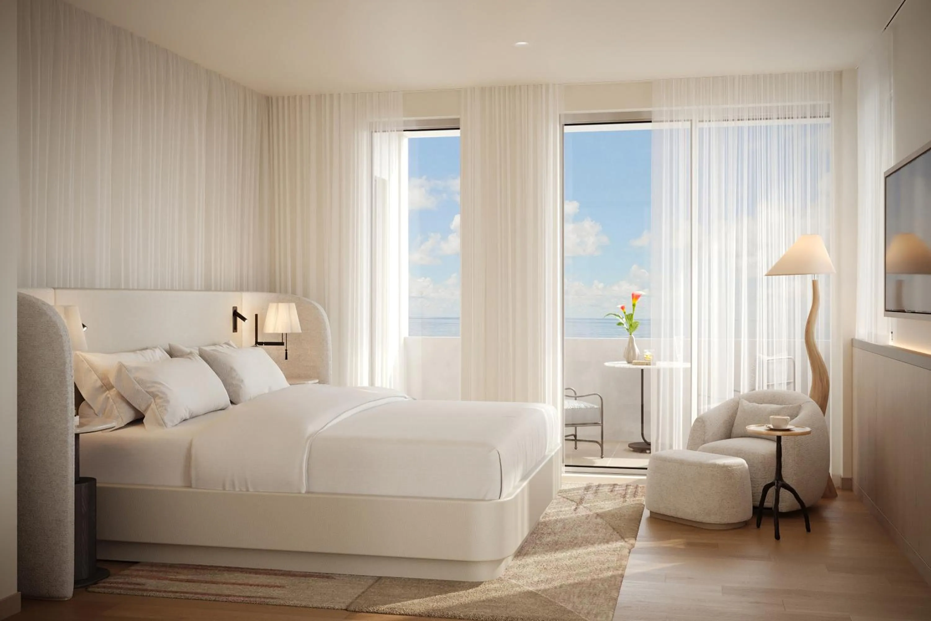 Bed in Delano Miami Beach