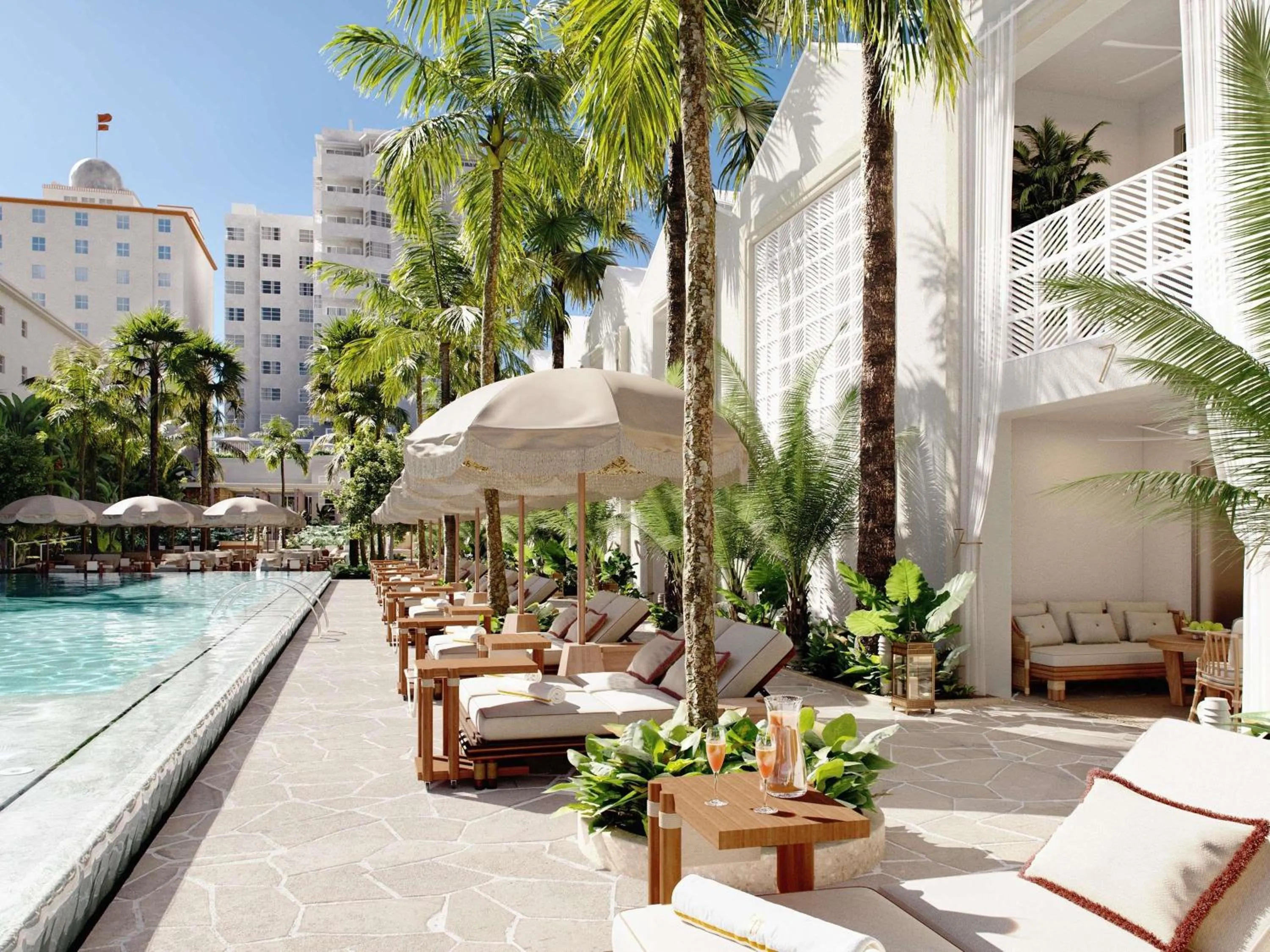 Bedroom in Delano Miami Beach