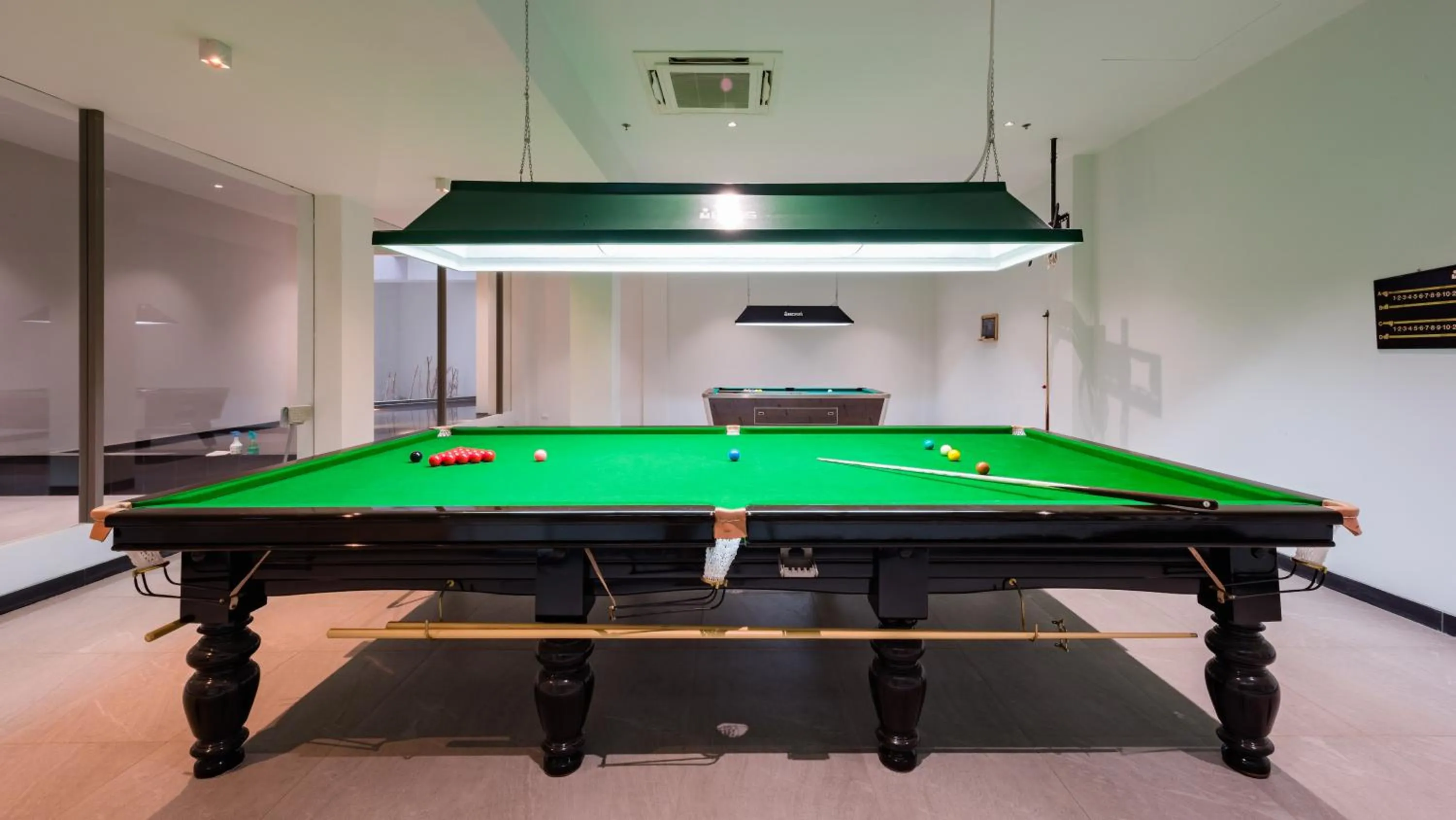 Billiard in Oceanfront Beach Resort