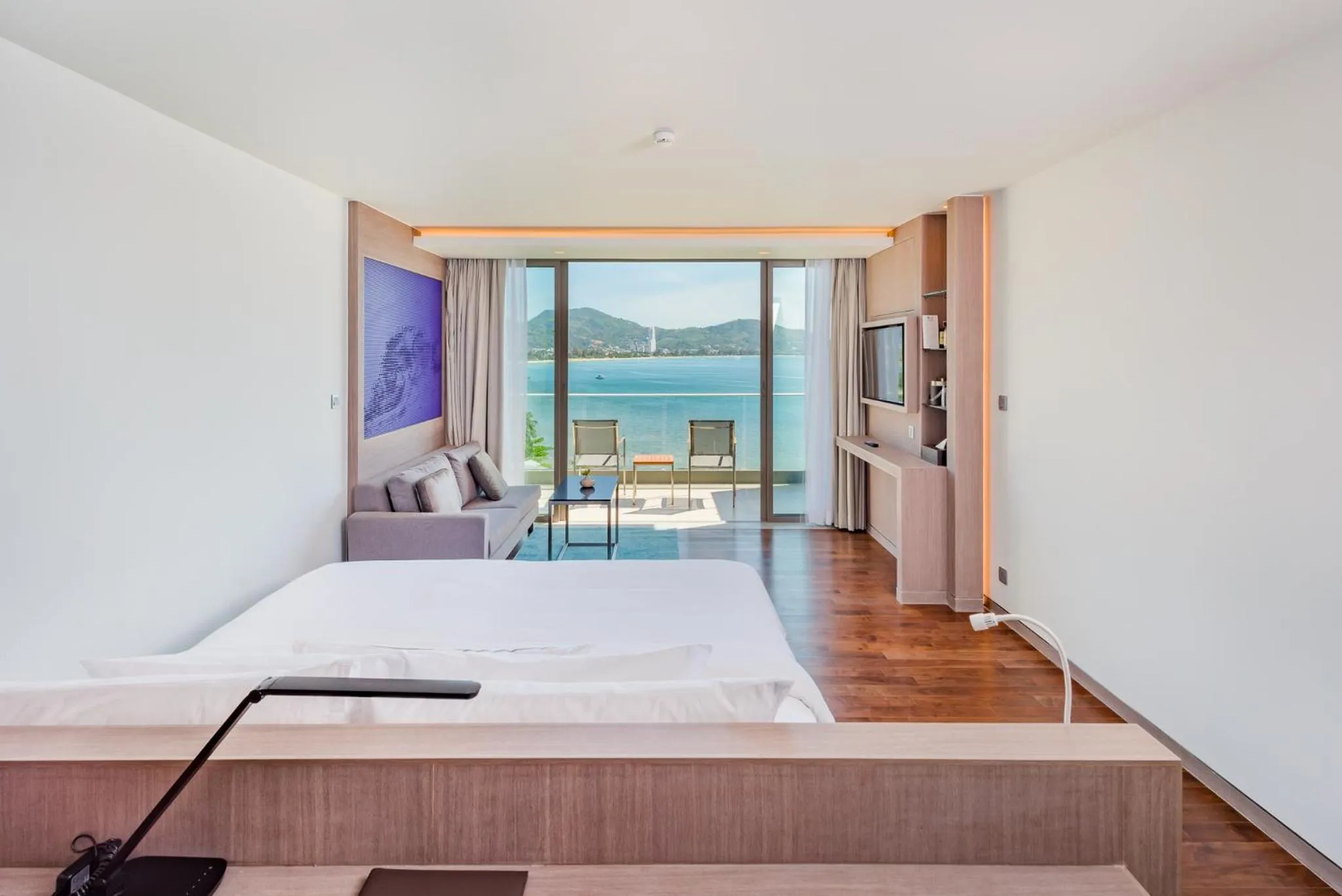 Bedroom, Bed in Oceanfront Beach Resort