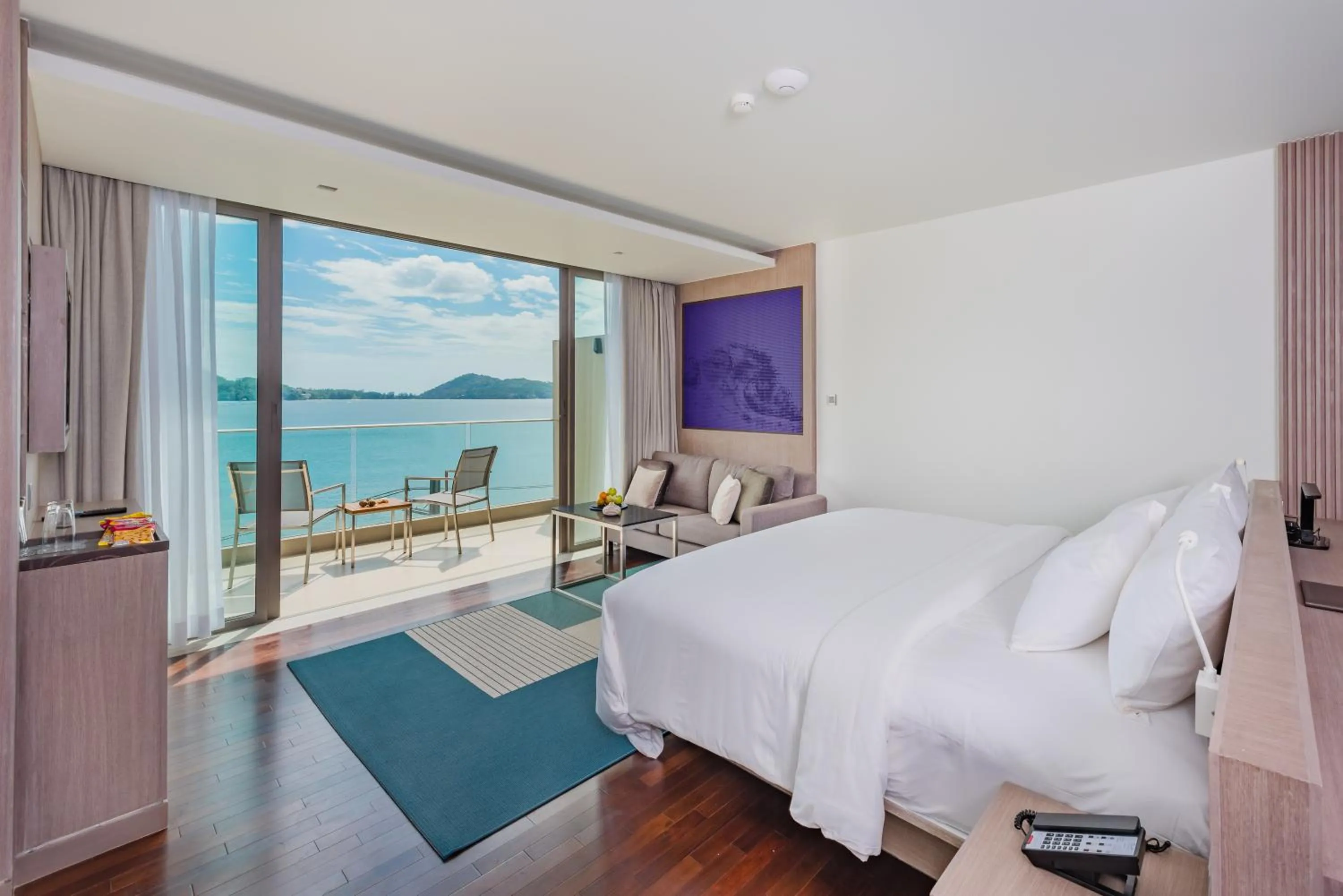 Bedroom, Bed in Oceanfront Beach Resort