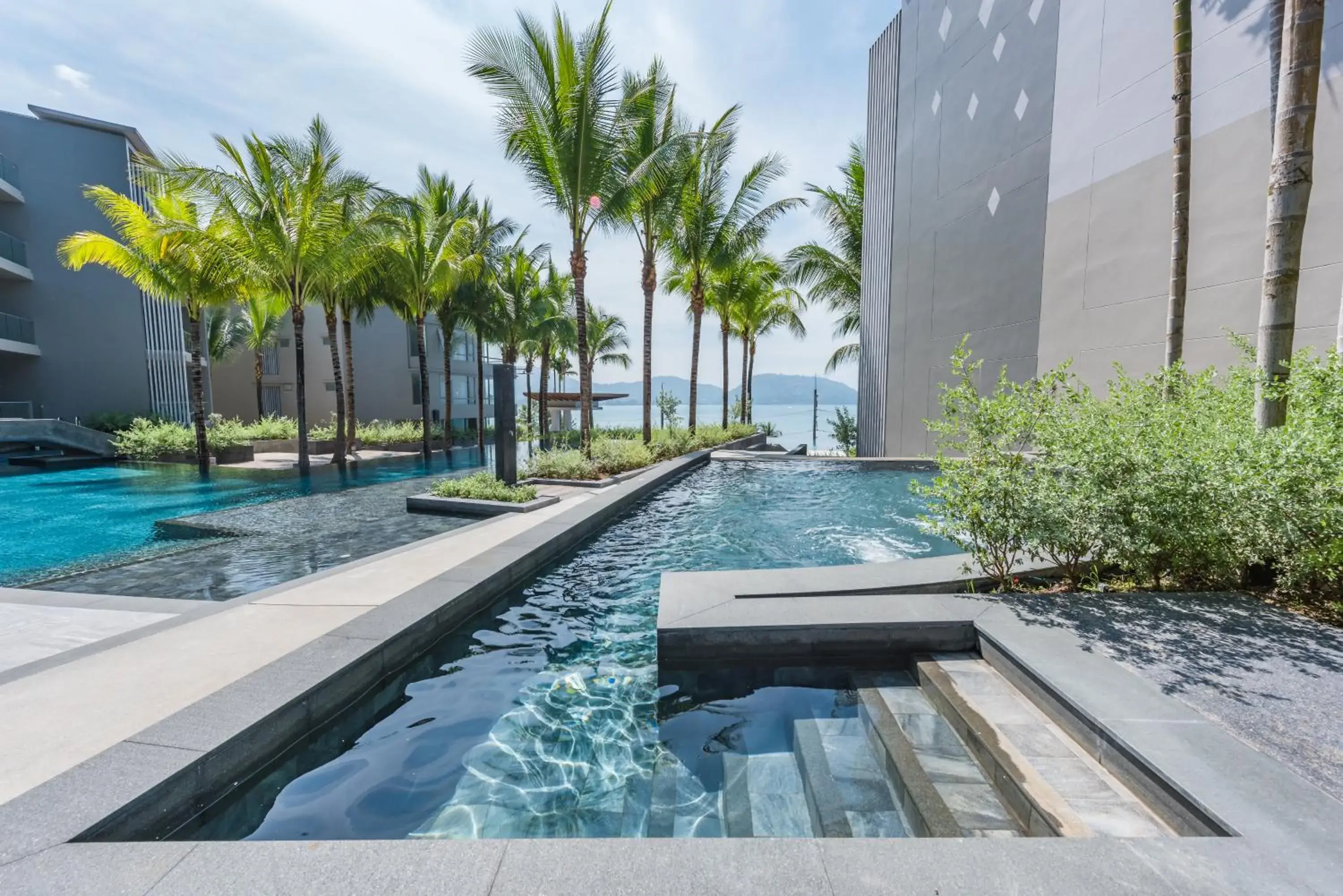 Property building in Oceanfront Beach Resort Property building in Oceanfront Beach Resort