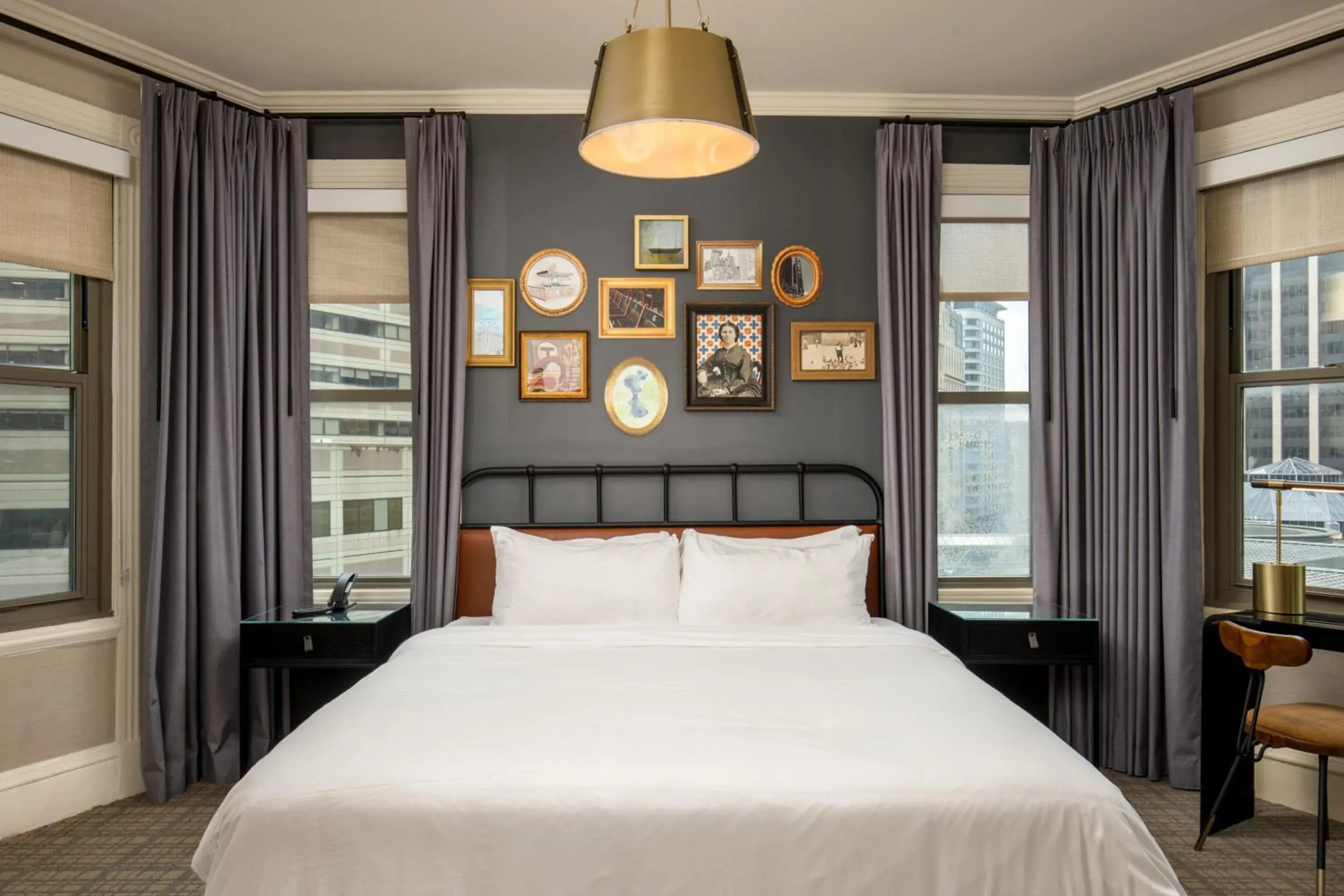 Bed in Copley Square Hotel, a FOUND Hotel Bed in Copley Square Hotel, a FOUND Hotel