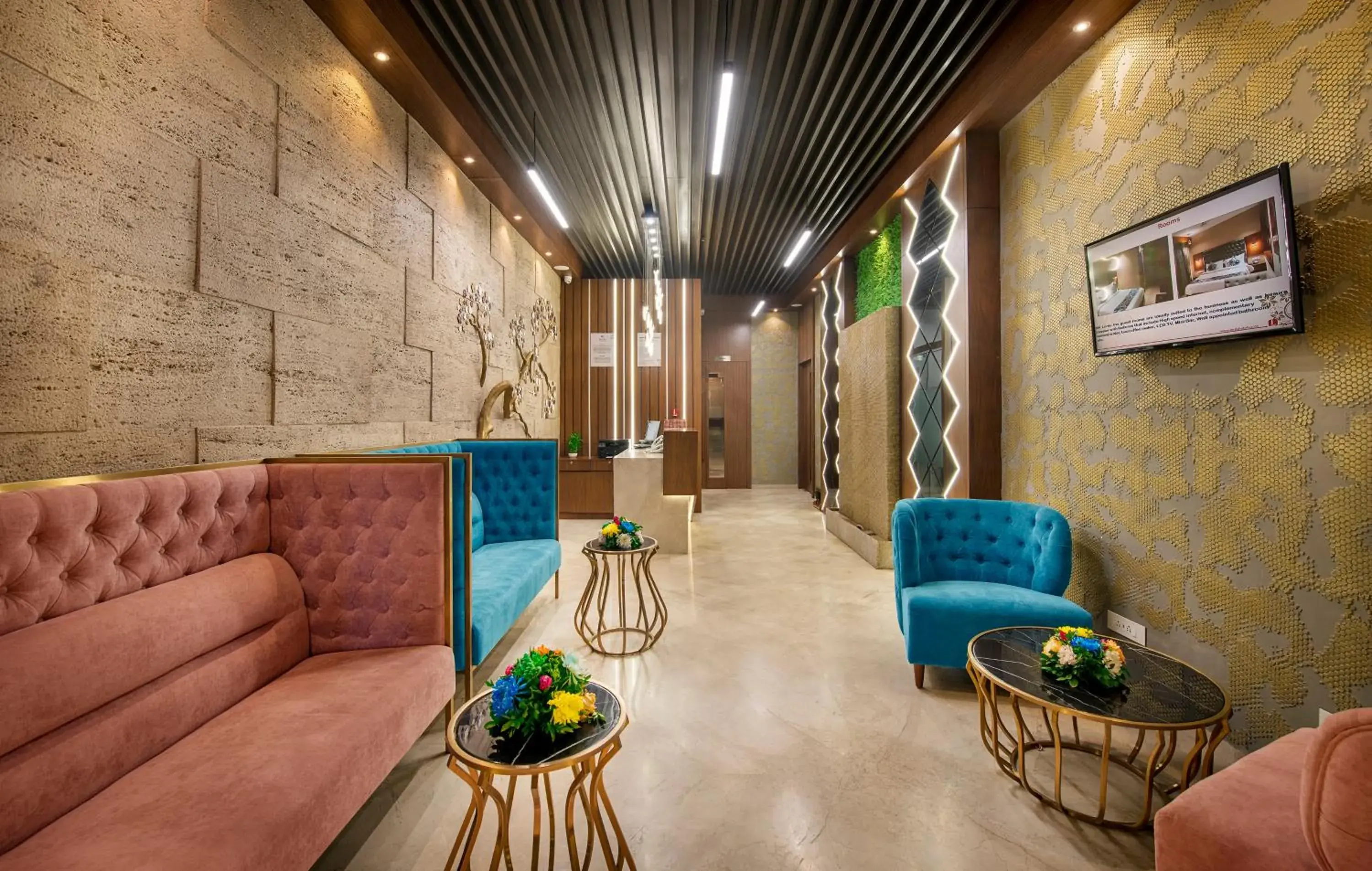 Lobby or reception in SK Lords Inn Ahmedabad Lobby or reception in SK Lords Inn Ahmedabad