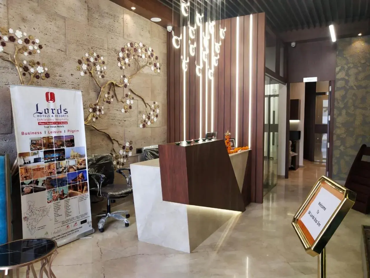 Lobby or reception in SK Lords Inn Ahmedabad Lobby or reception in SK Lords Inn Ahmedabad