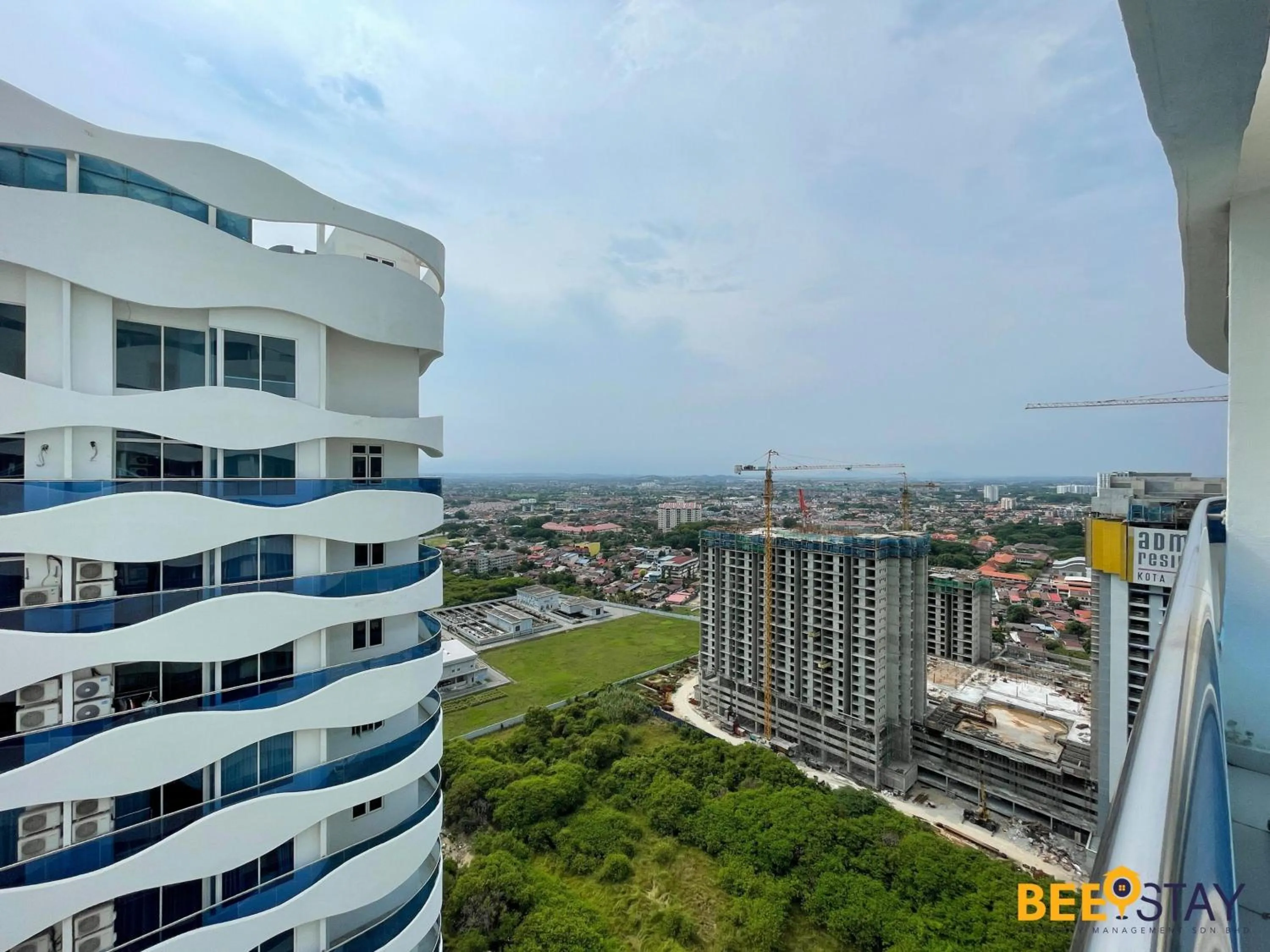 City view in The Wave Suites Melaka