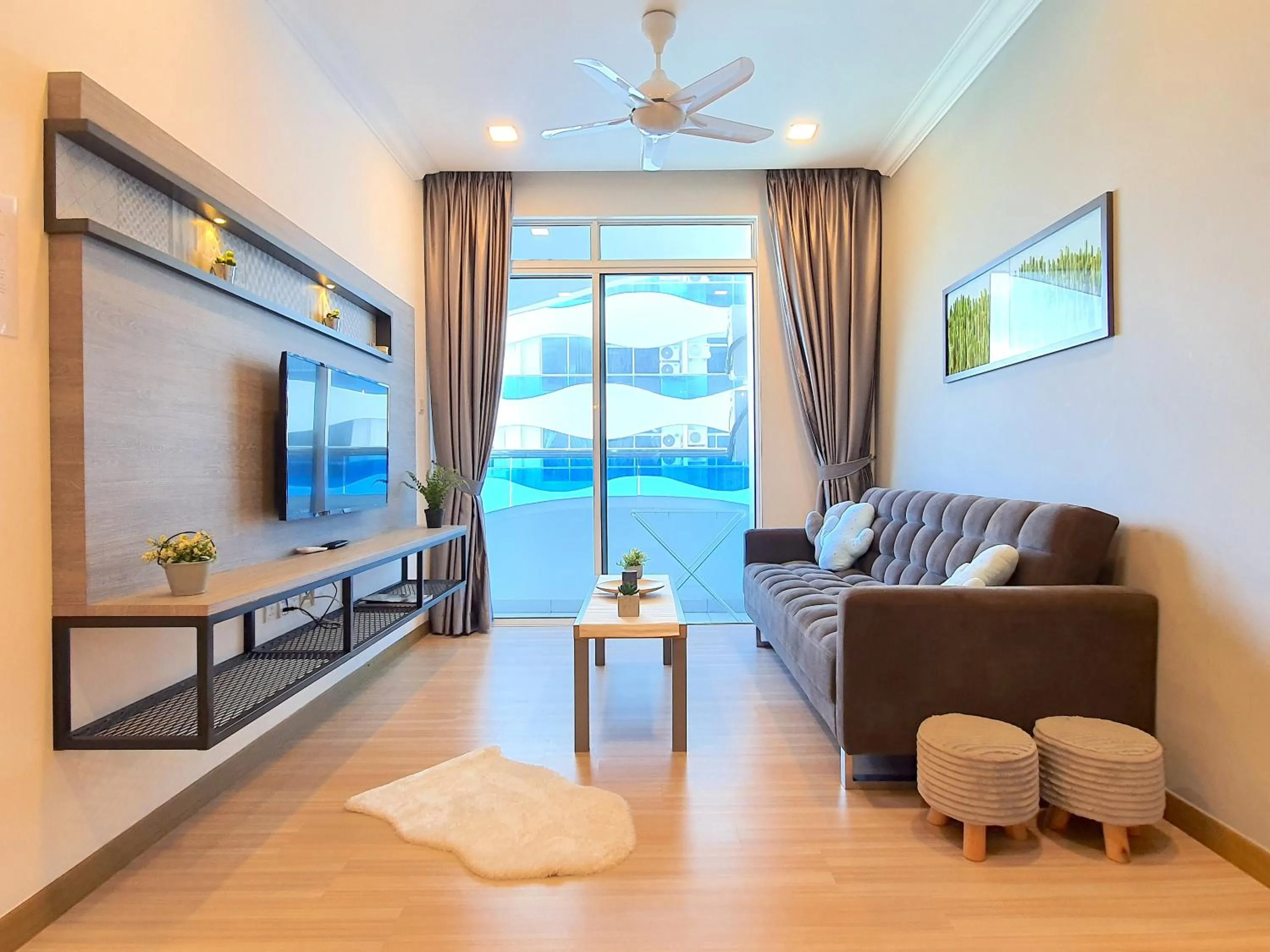 Living room in The Wave Suites Melaka