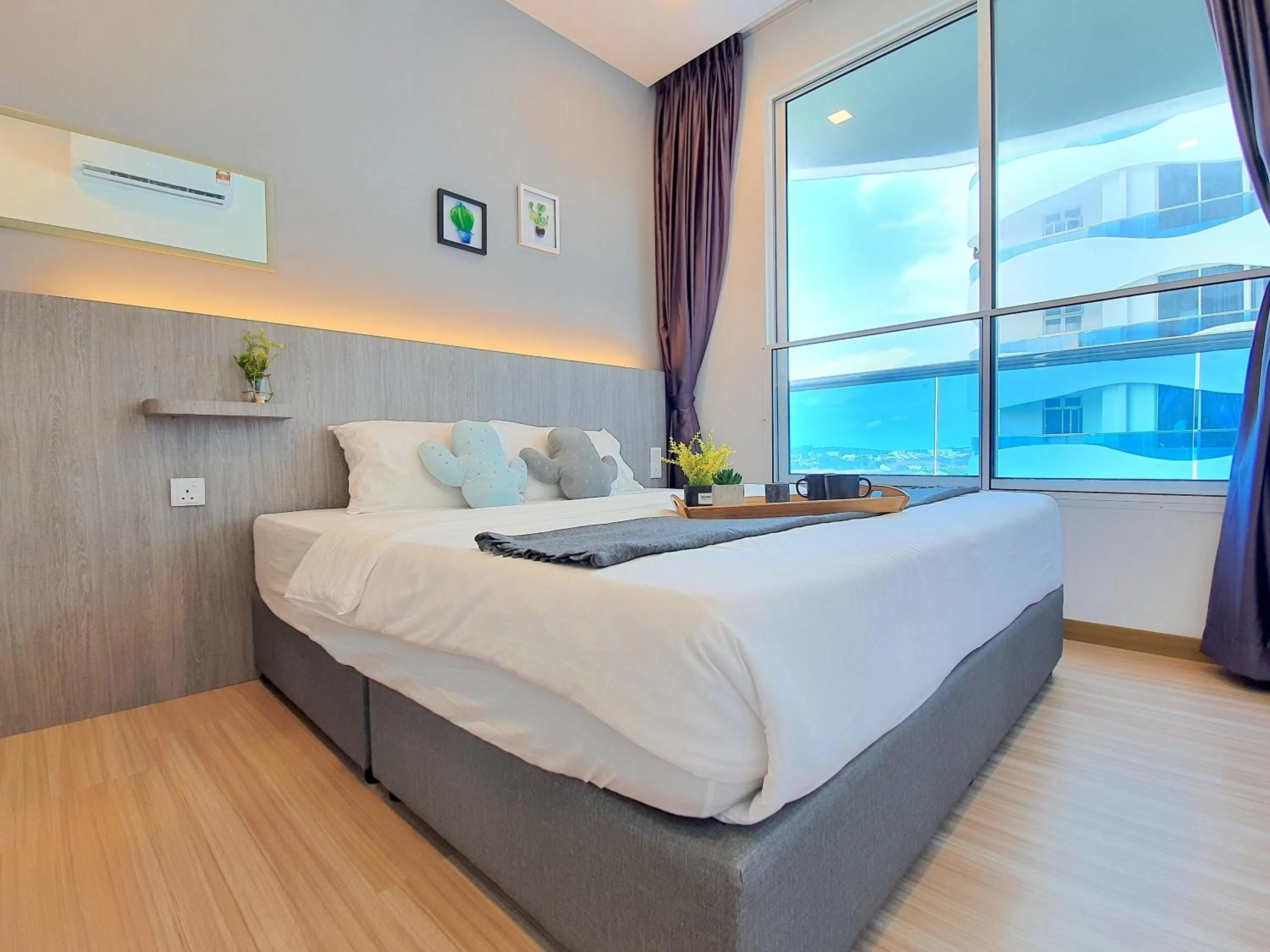 Bed in The Wave Suites Melaka
