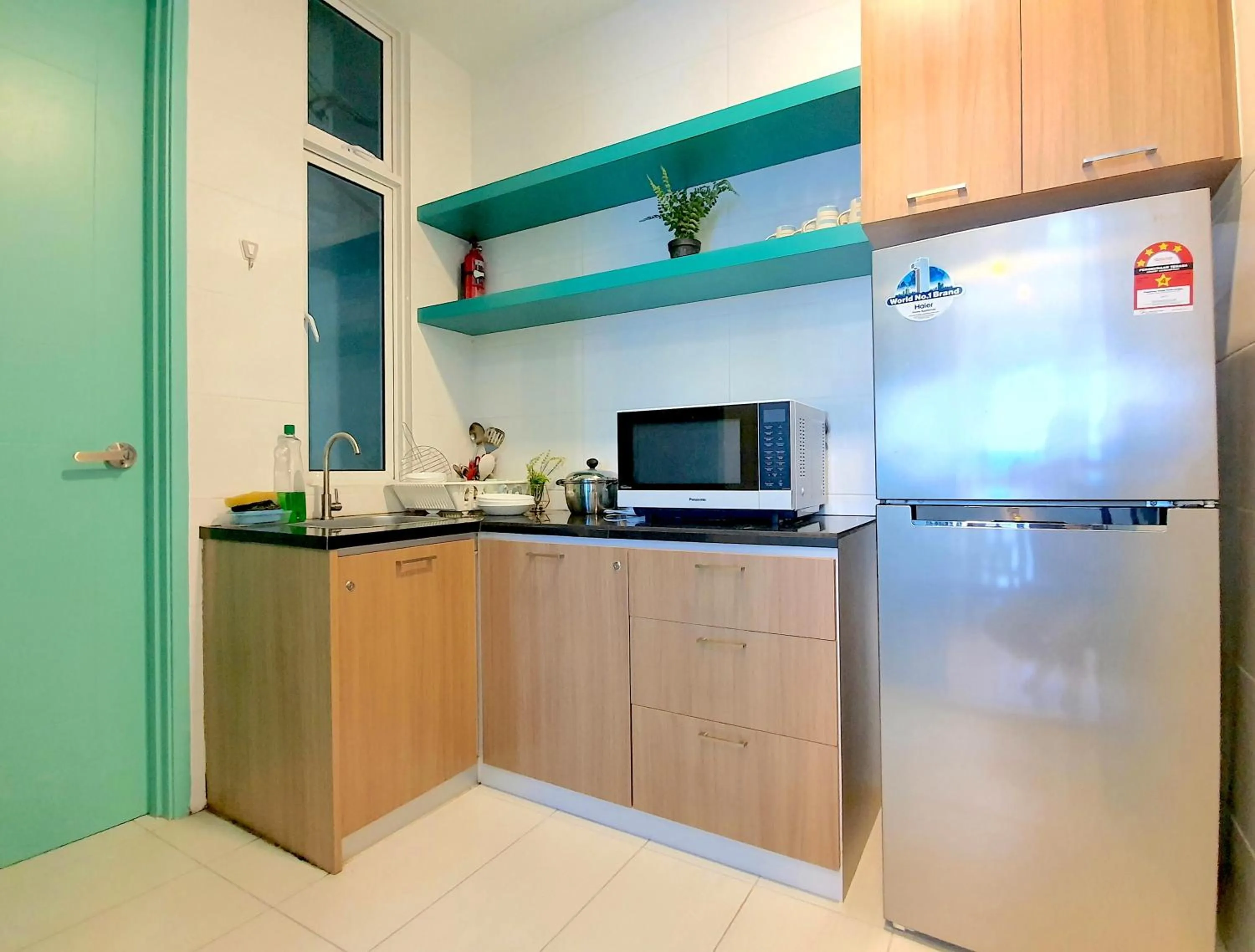 Kitchen or kitchenette in The Wave Suites Melaka