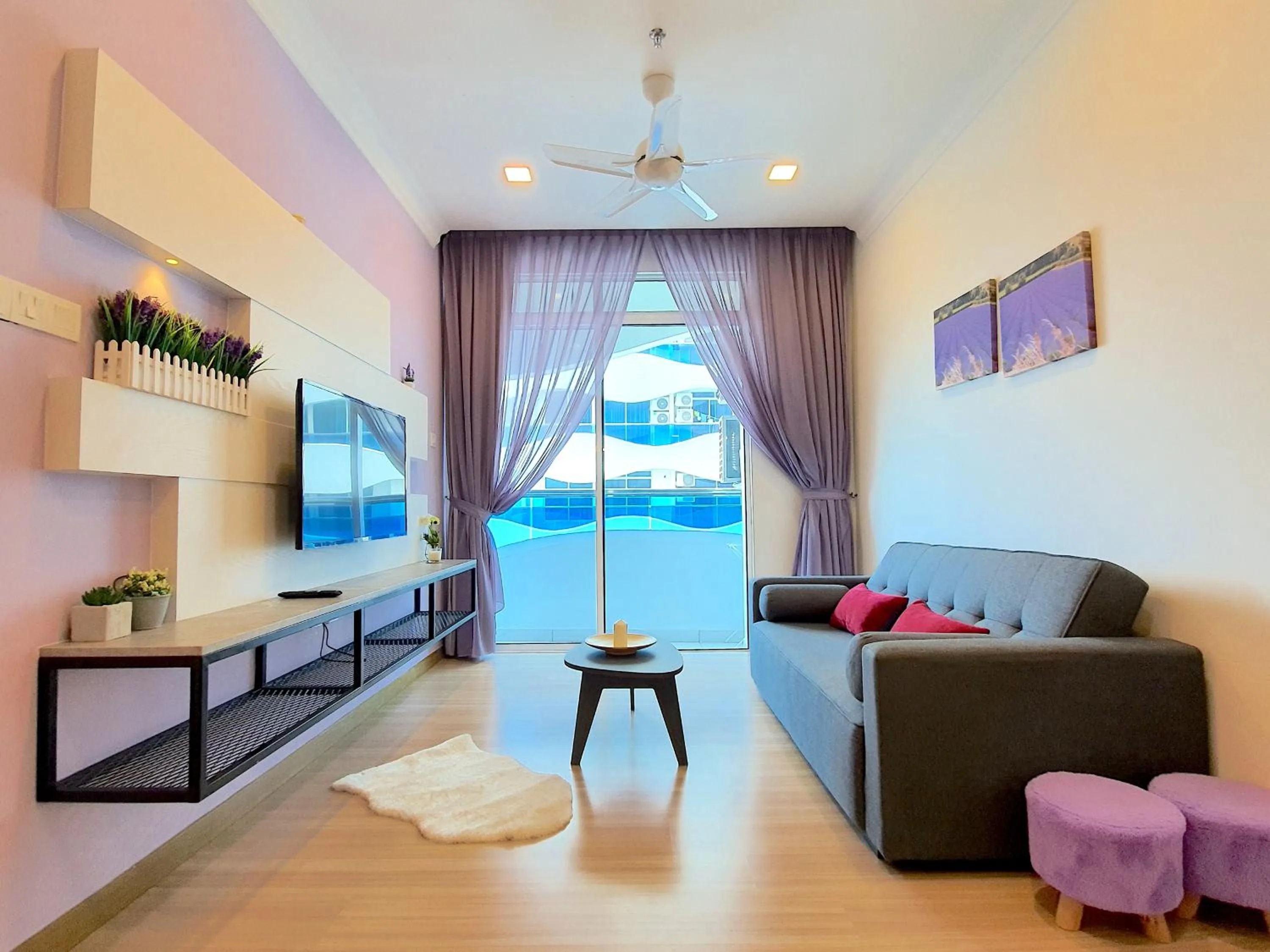 Living room in The Wave Suites Melaka