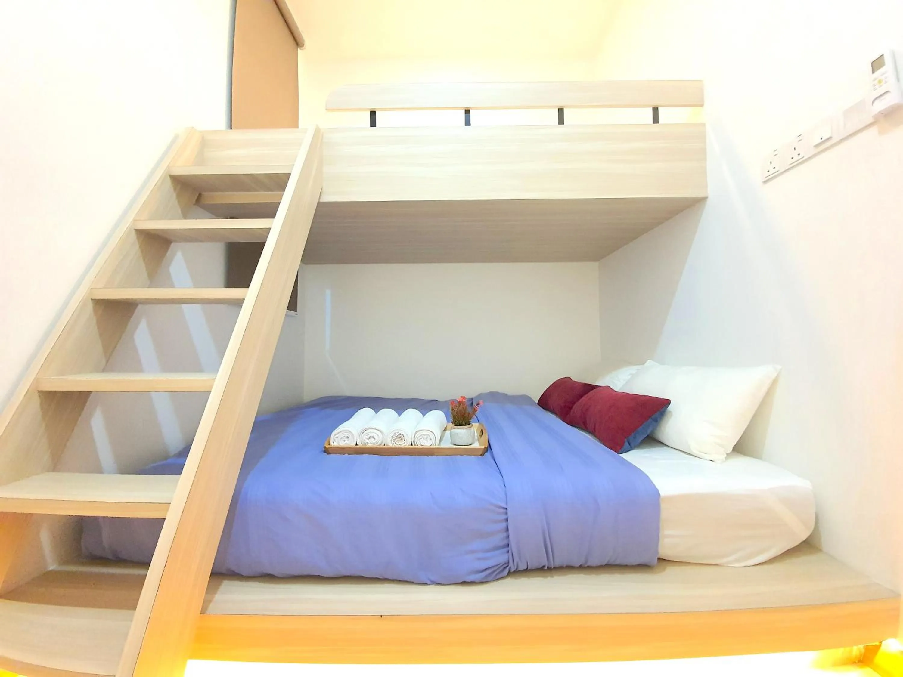 Bed in The Wave Suites Melaka