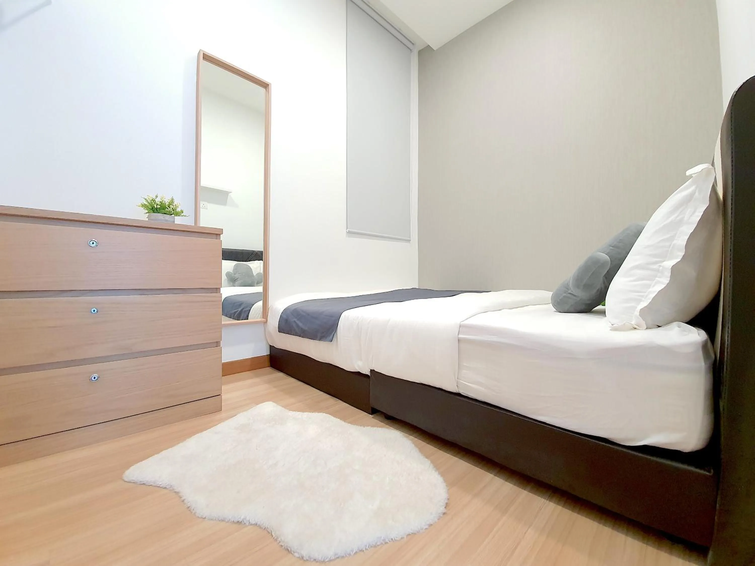 Bed in The Wave Suites Melaka