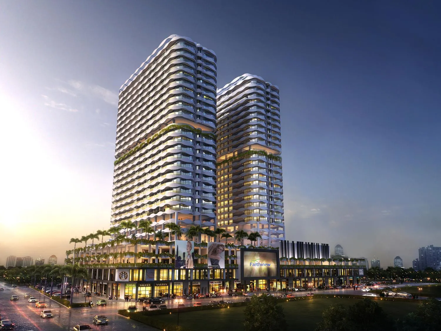 Property building in The Wave Suites Melaka
