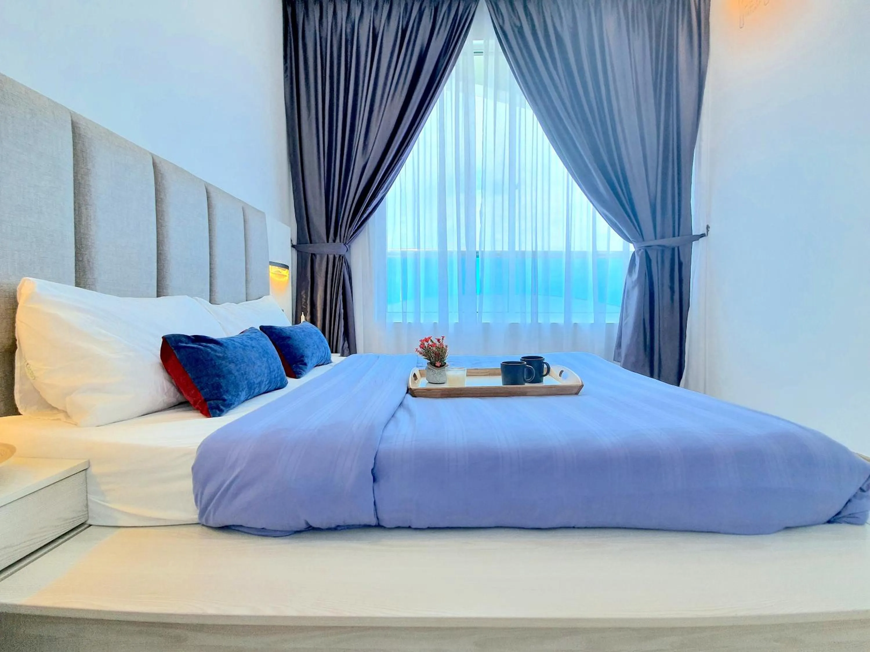 Bed in The Wave Suites Melaka