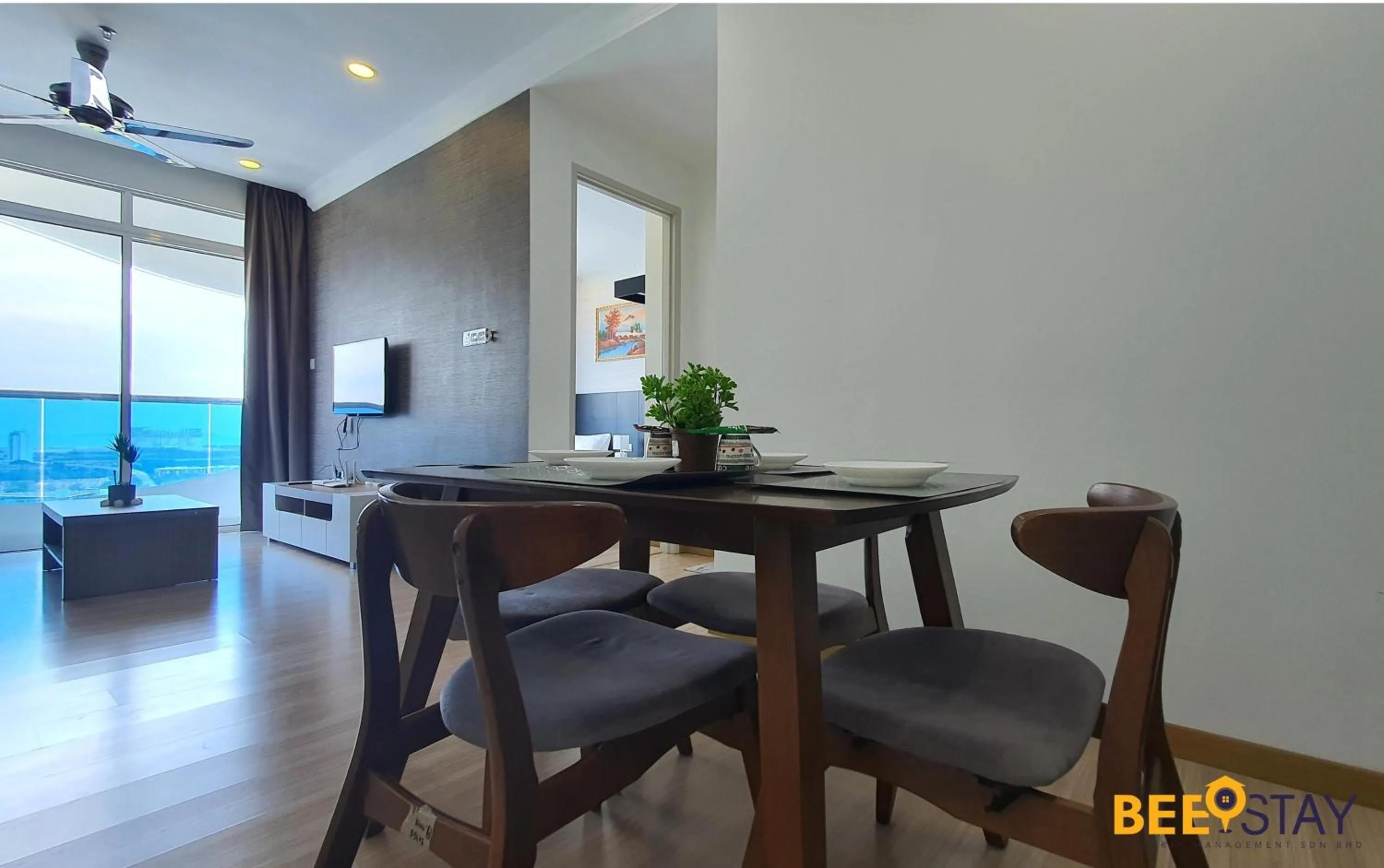 Dining area in The Wave Suites Melaka