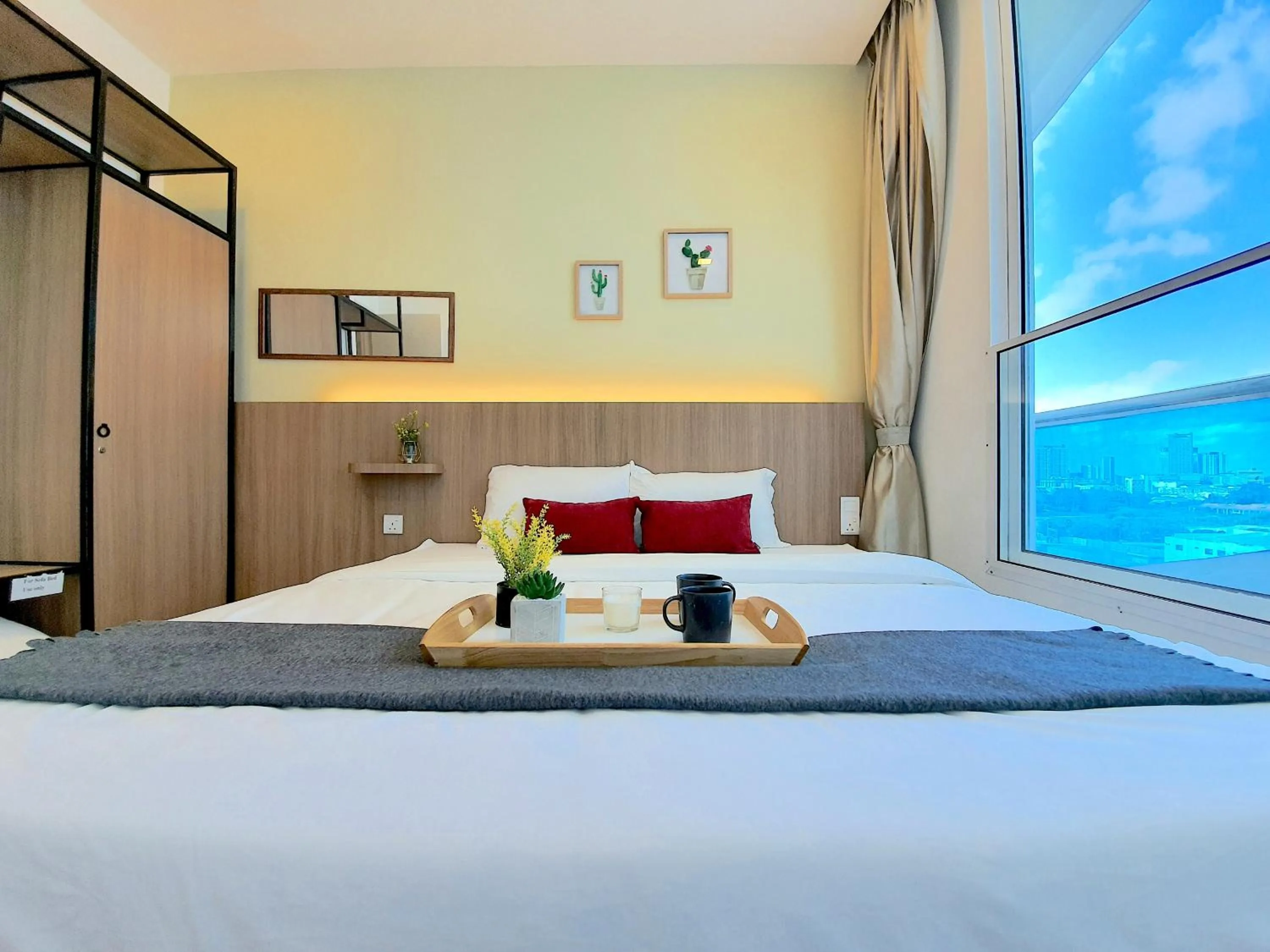 Bed in The Wave Suites Melaka
