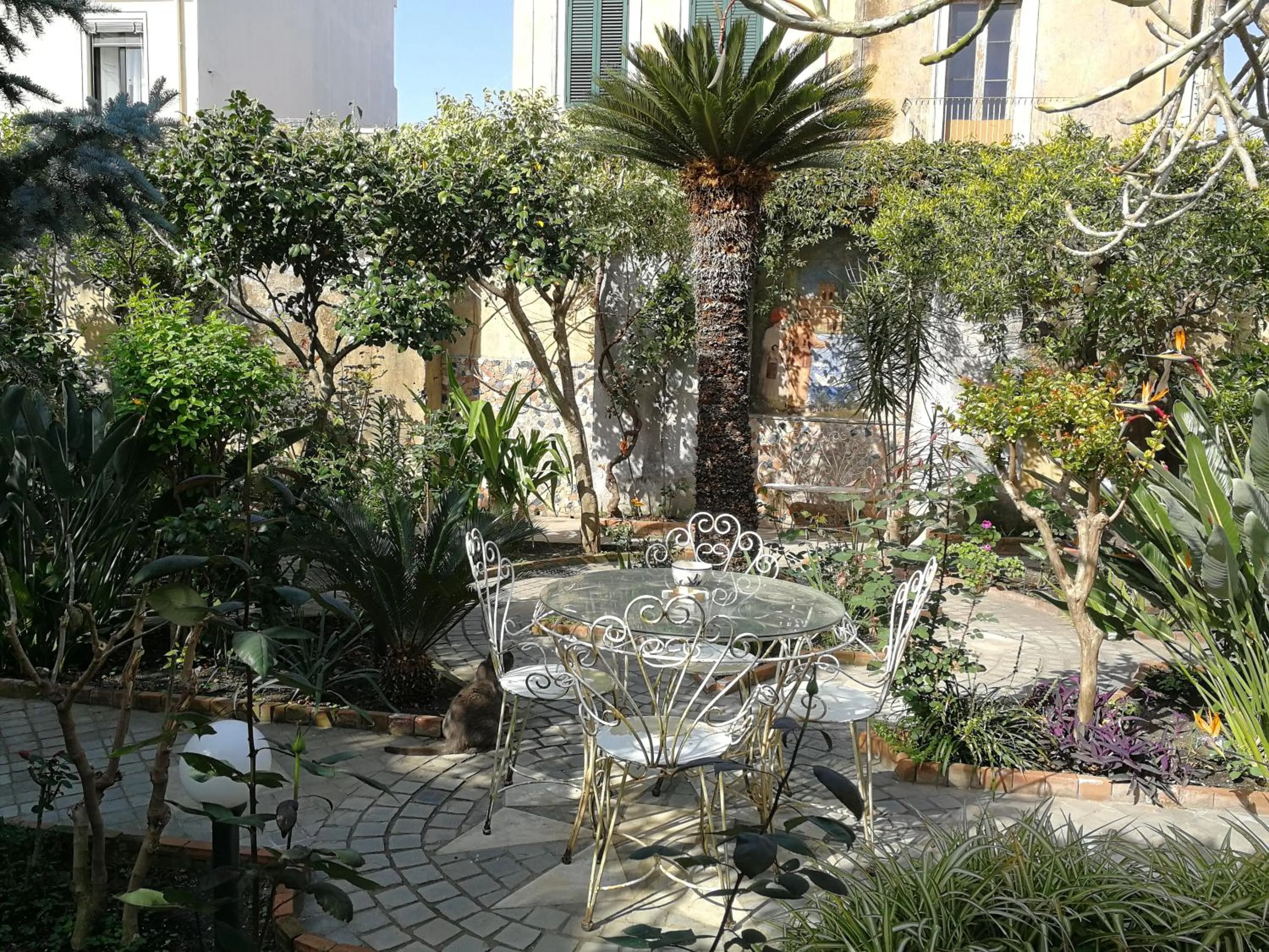 Garden view in La Baronessa B&B