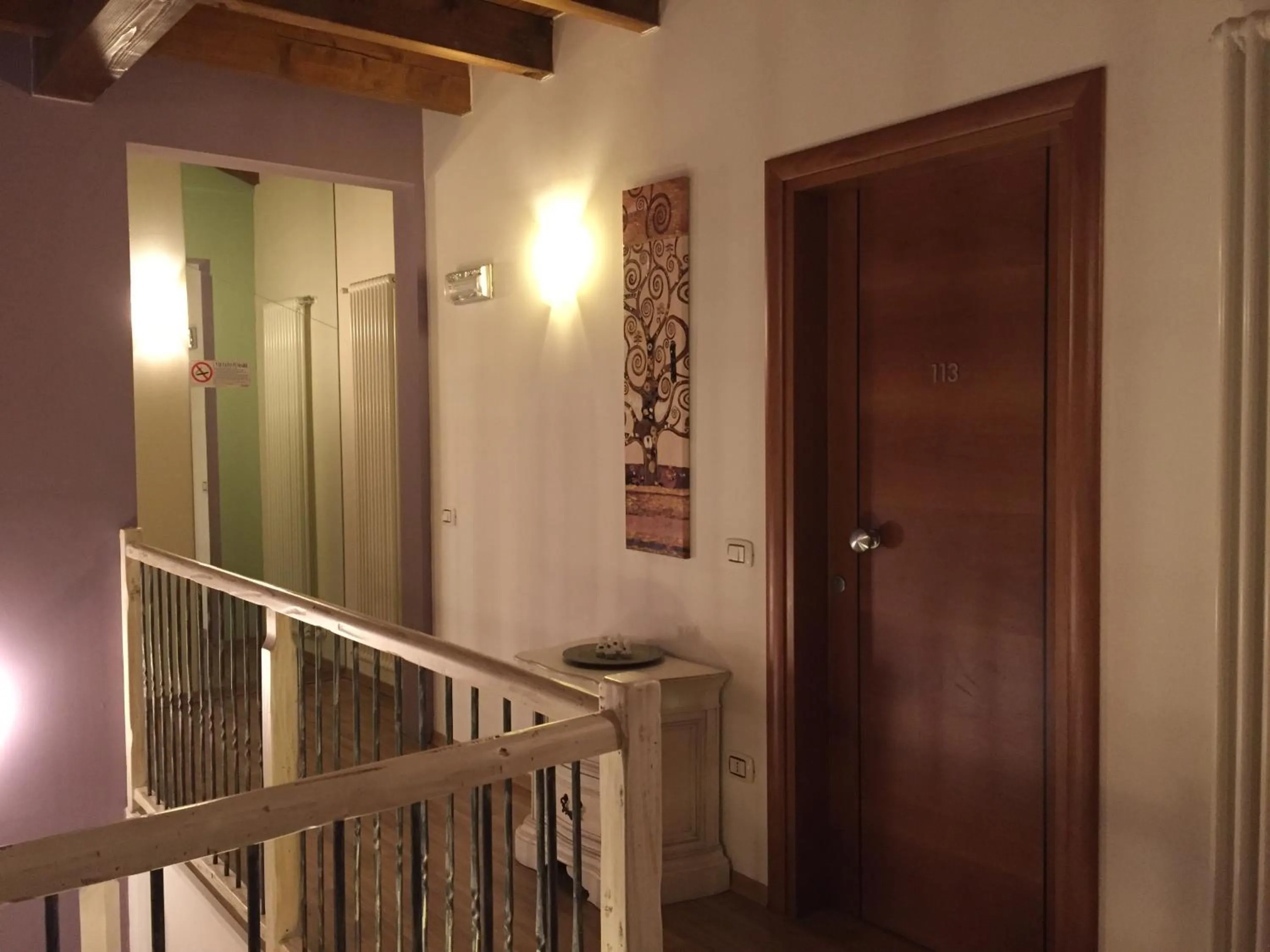 Decorative detail in Albergo La Quiete