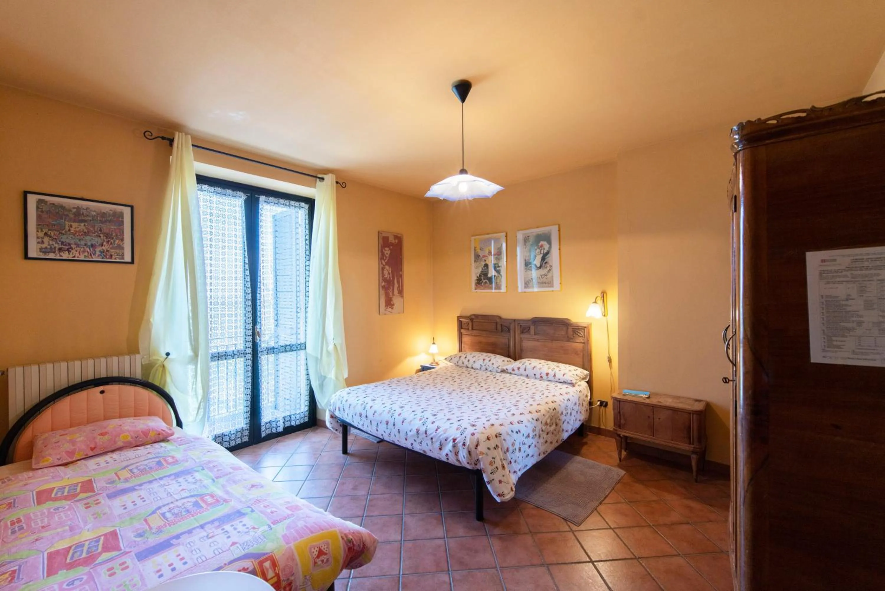 Bed in Cascina Papa Mora