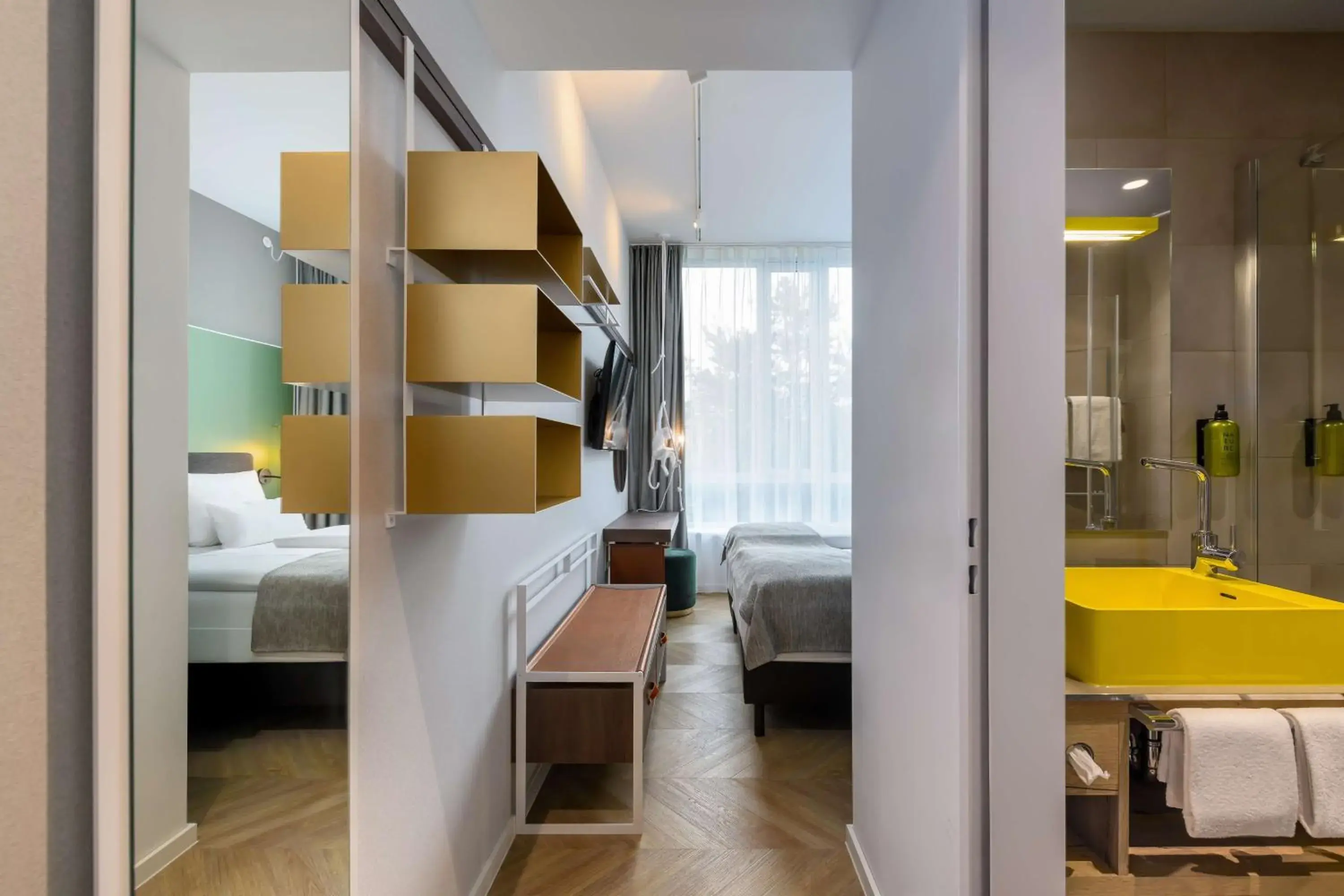 Bedroom, Bed in Flightgate Munich Airport Hotel, a member of Radisson Individuals Bedroom, Bed in Flightgate Munich Airport Hotel, a member of Radisson Individuals