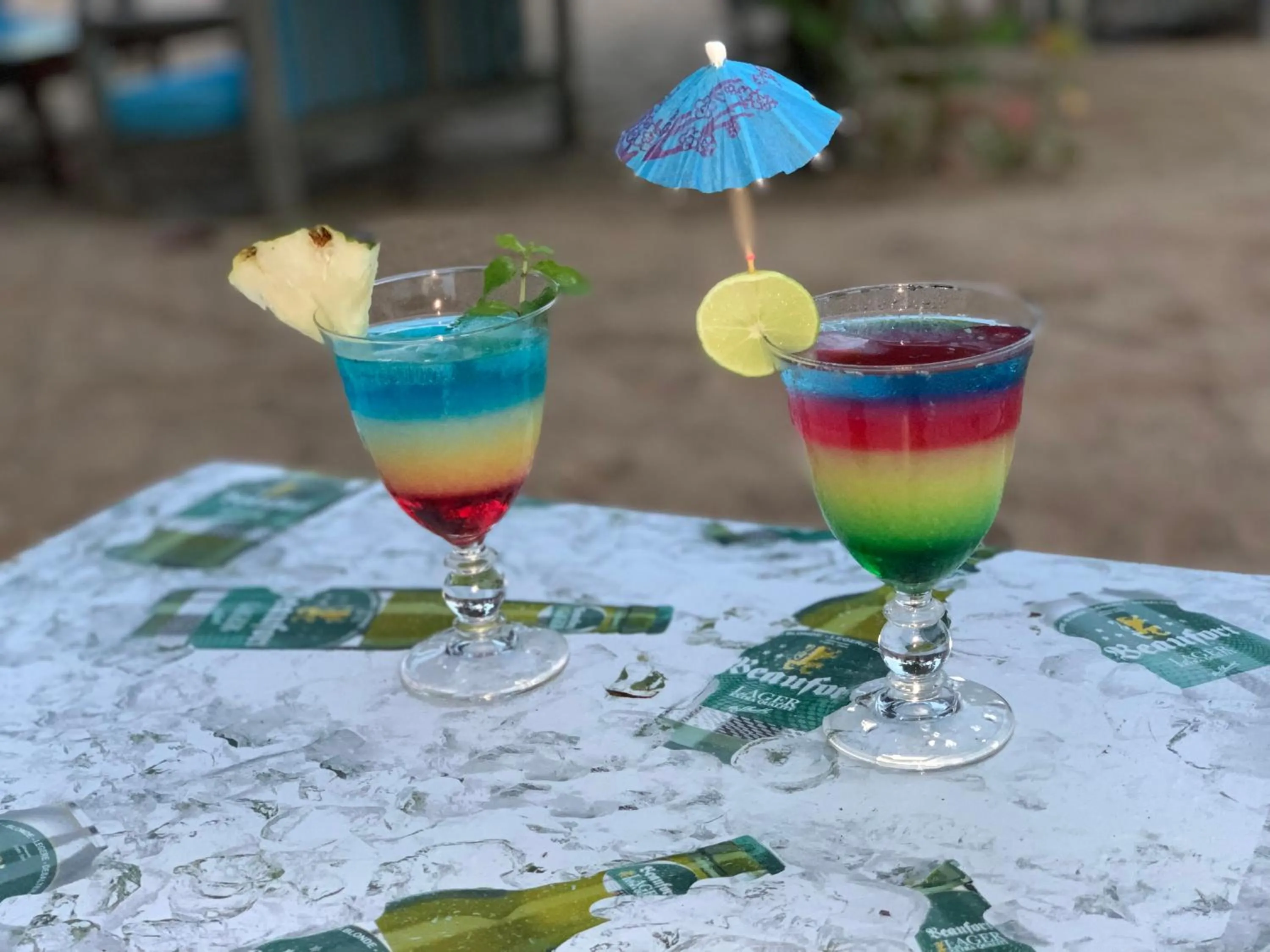 Alcoholic drinks in Marcelo Beach Club