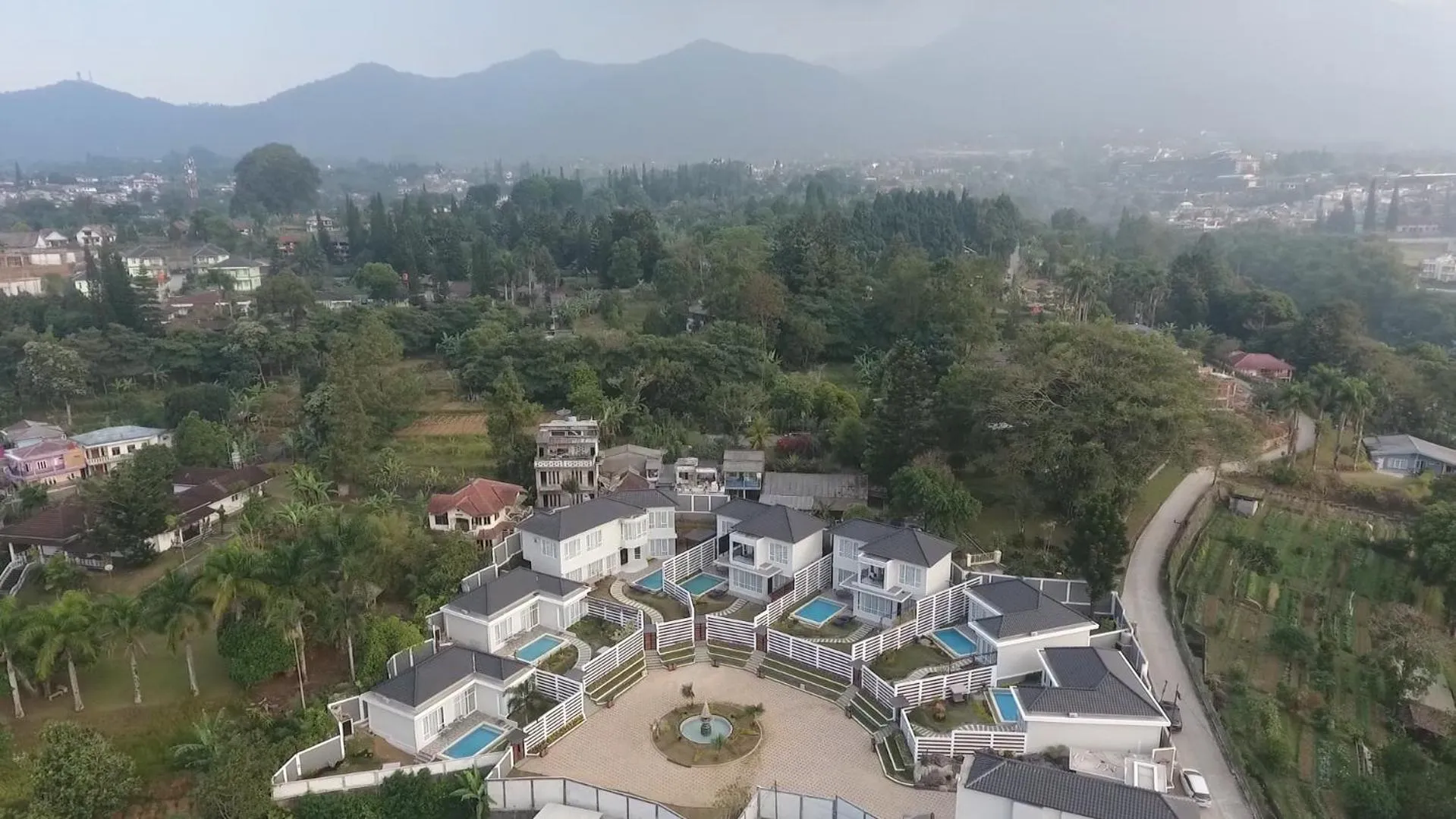 Bird's eye view in Nirvana Villas Puncak