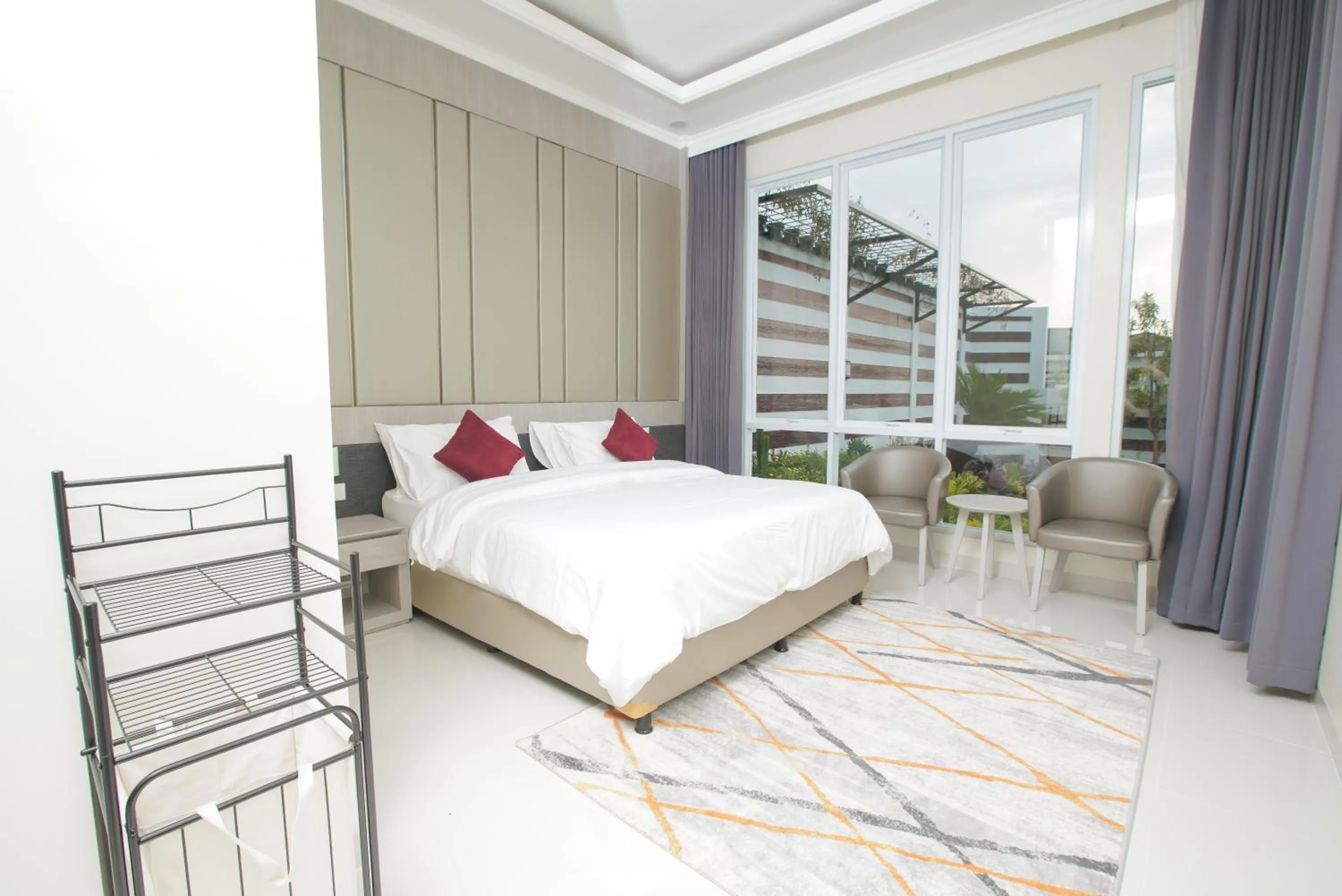 Bed in Nirvana Villas Puncak