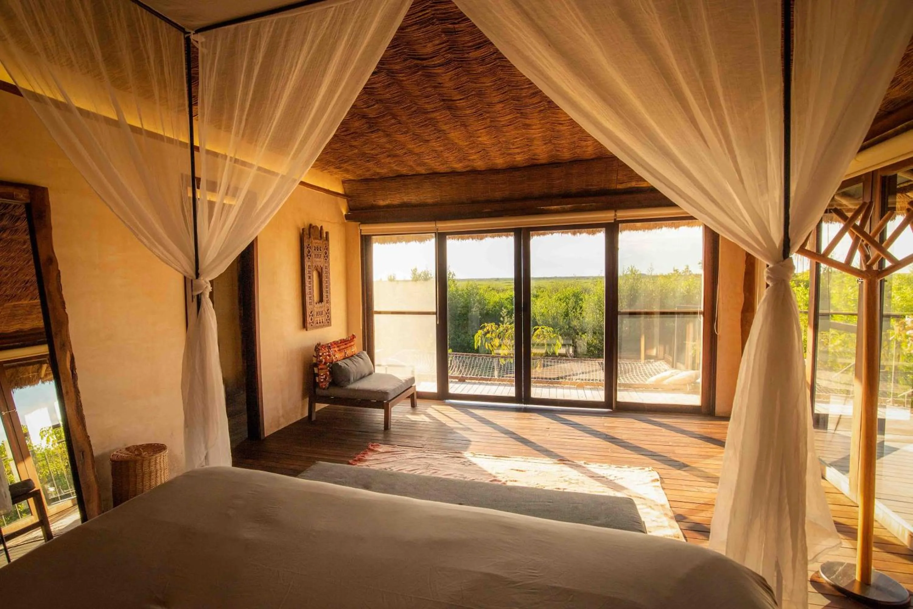 View (from property/room), Bed in Radhoo Tulum